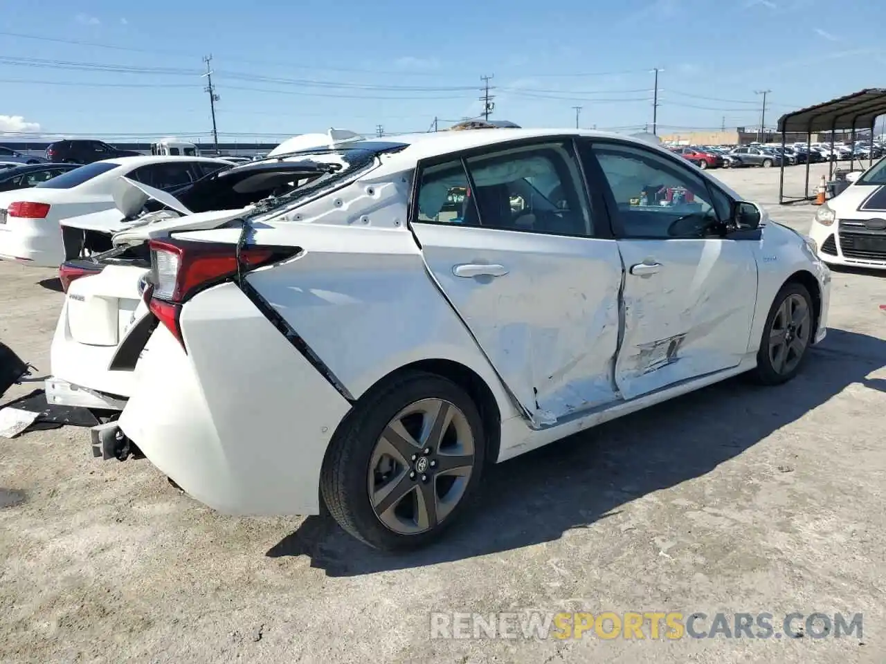 3 Photograph of a damaged car JTDKARFUXL3119004 TOYOTA PRIUS 2020