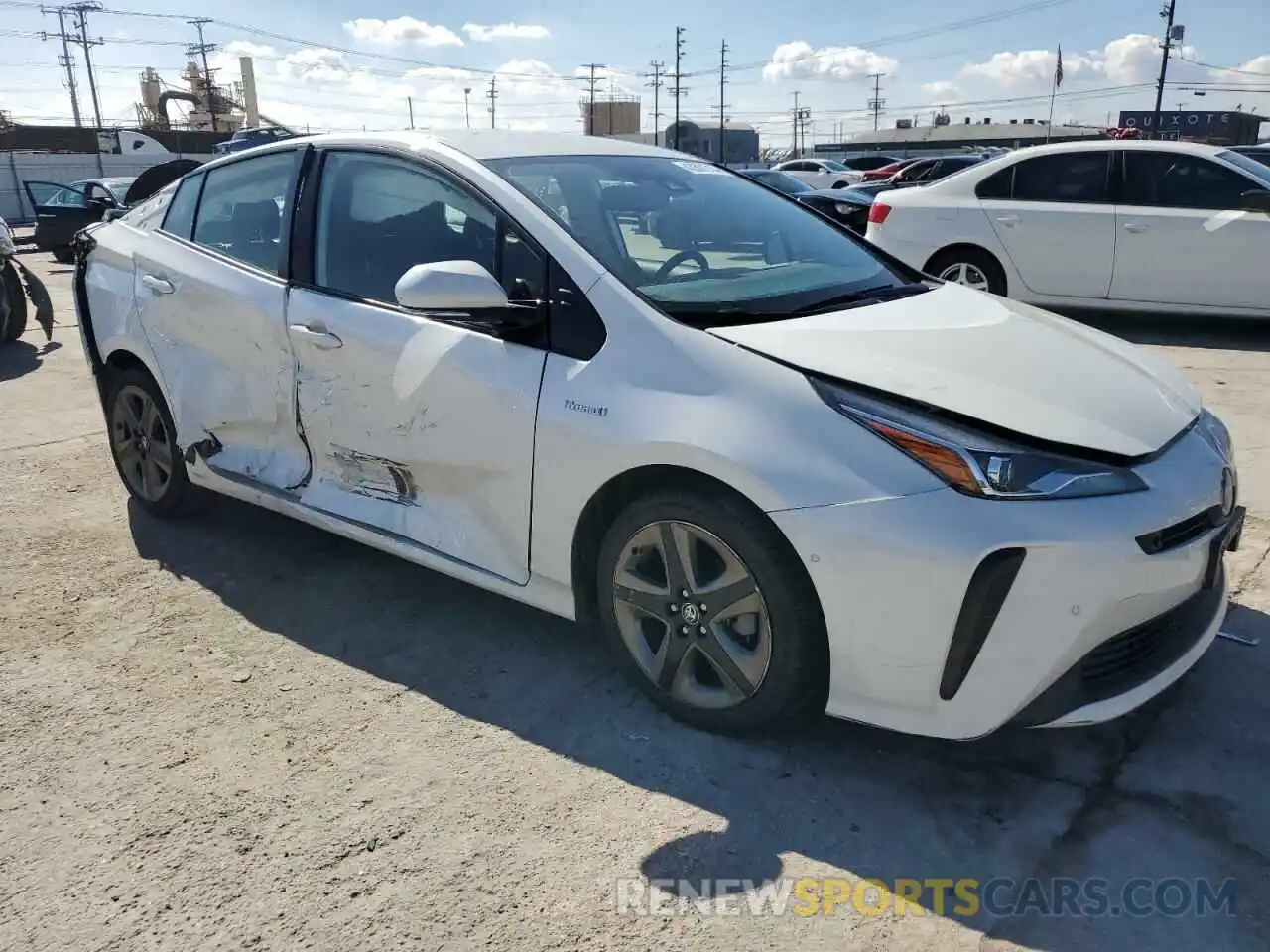 4 Photograph of a damaged car JTDKARFUXL3119004 TOYOTA PRIUS 2020