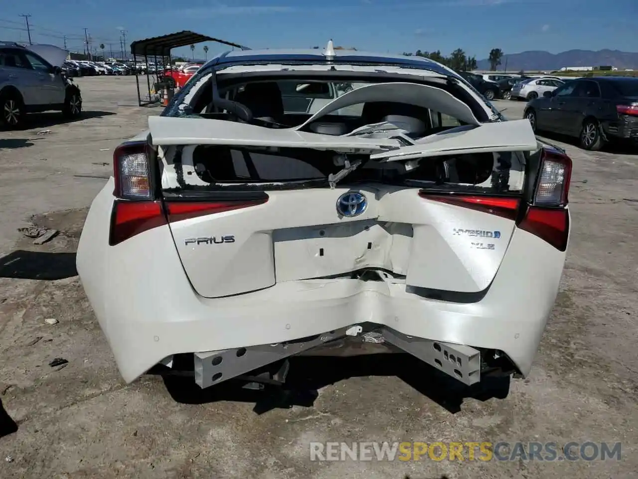 6 Photograph of a damaged car JTDKARFUXL3119004 TOYOTA PRIUS 2020