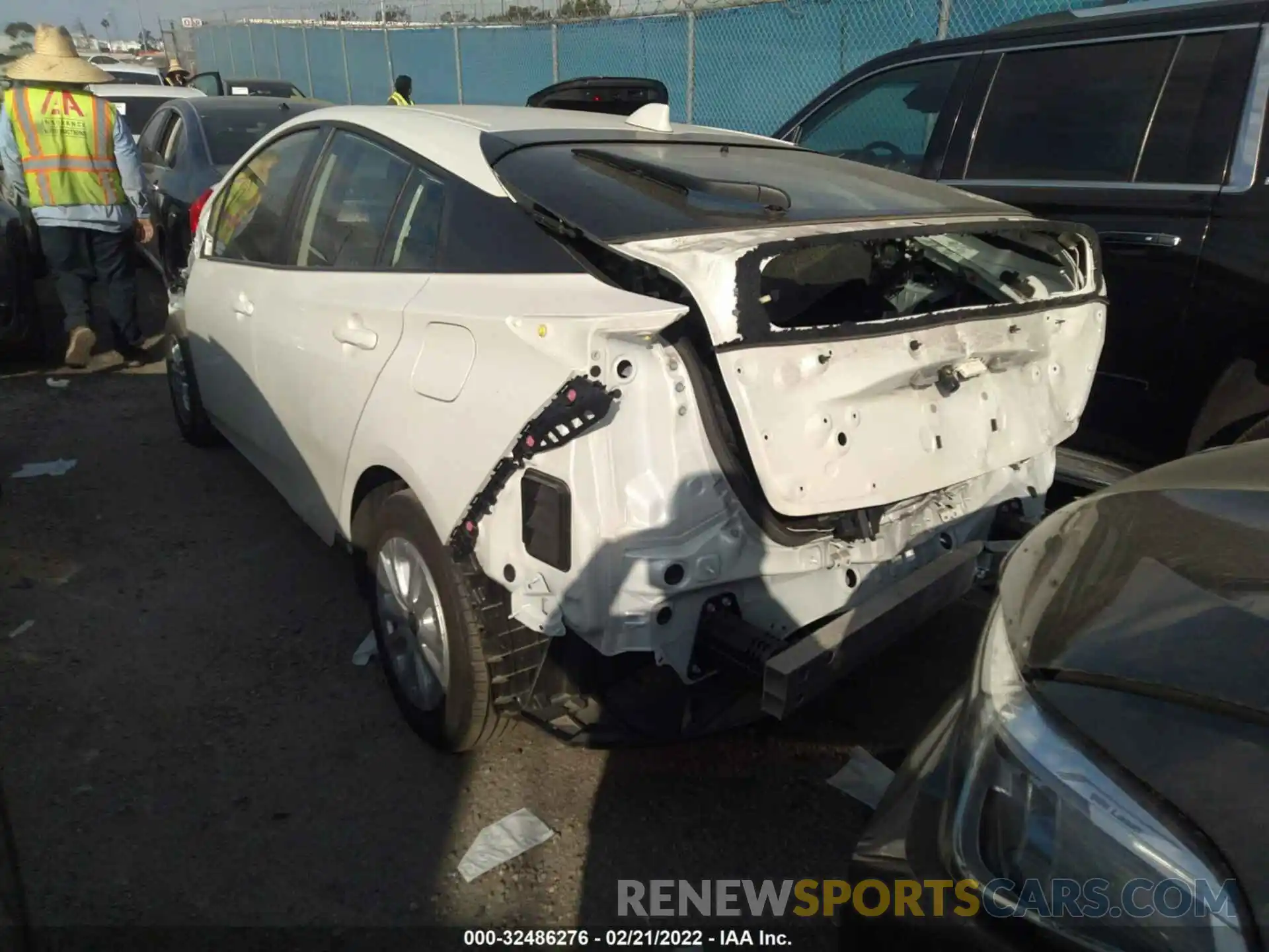 3 Photograph of a damaged car JTDKARFUXL3120024 TOYOTA PRIUS 2020