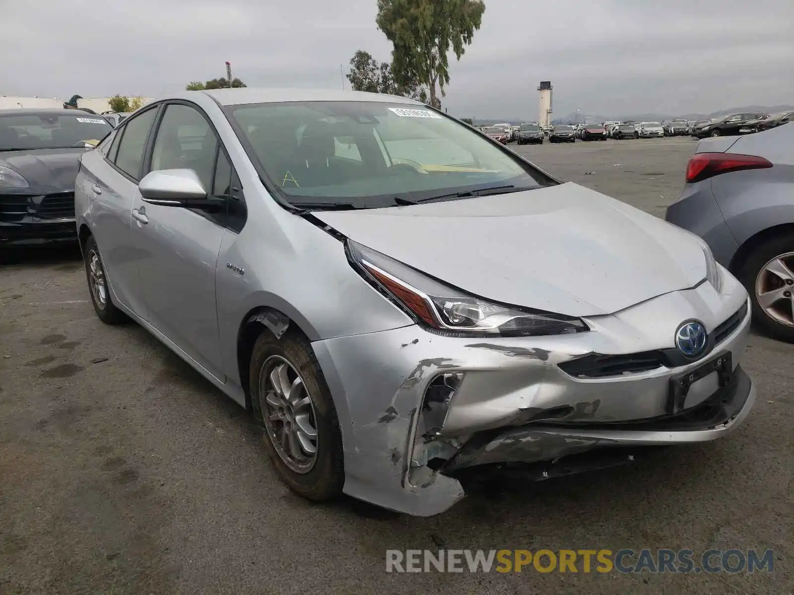 1 Photograph of a damaged car JTDKARFUXL3120217 TOYOTA PRIUS 2020