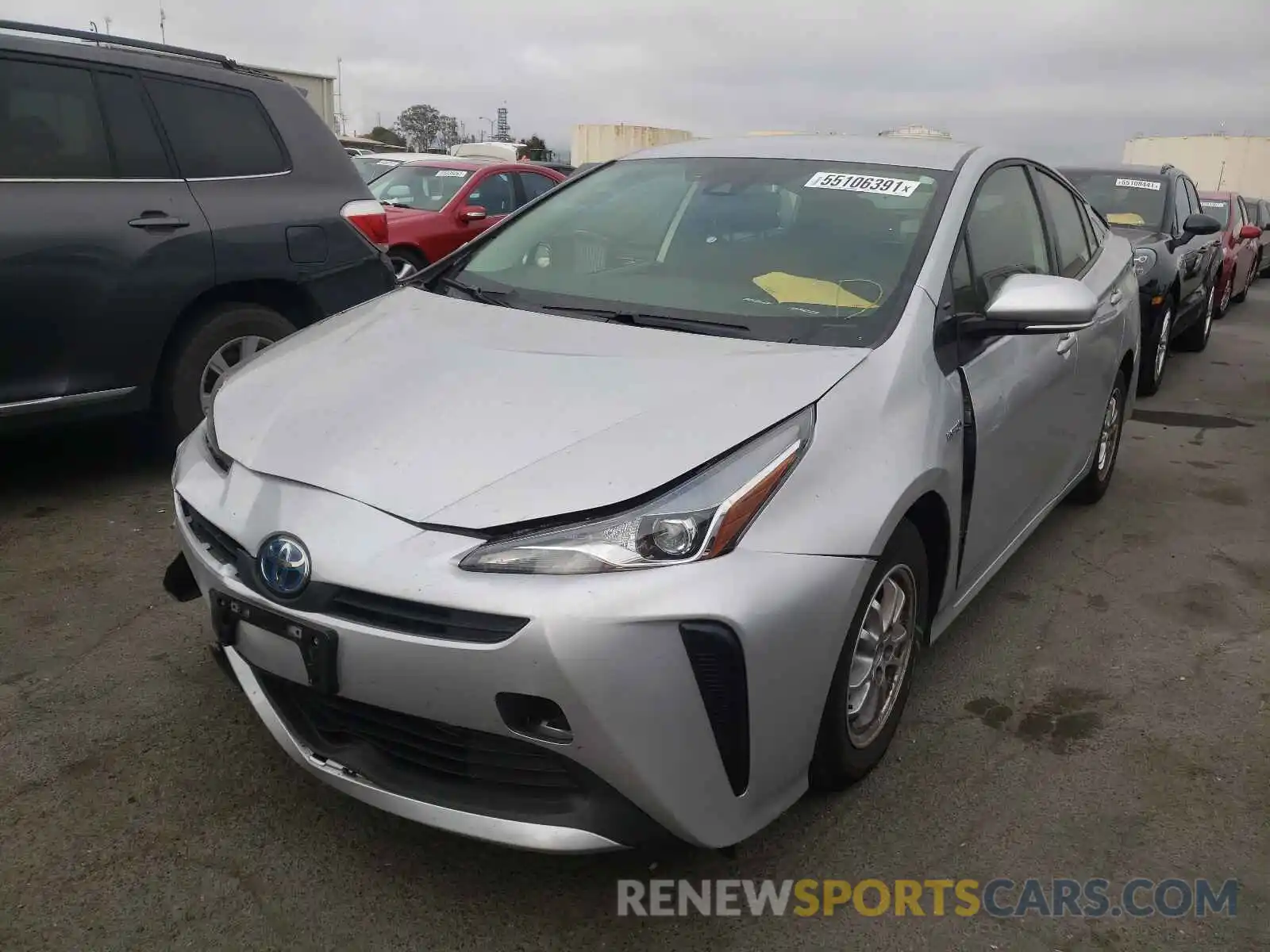 2 Photograph of a damaged car JTDKARFUXL3120217 TOYOTA PRIUS 2020