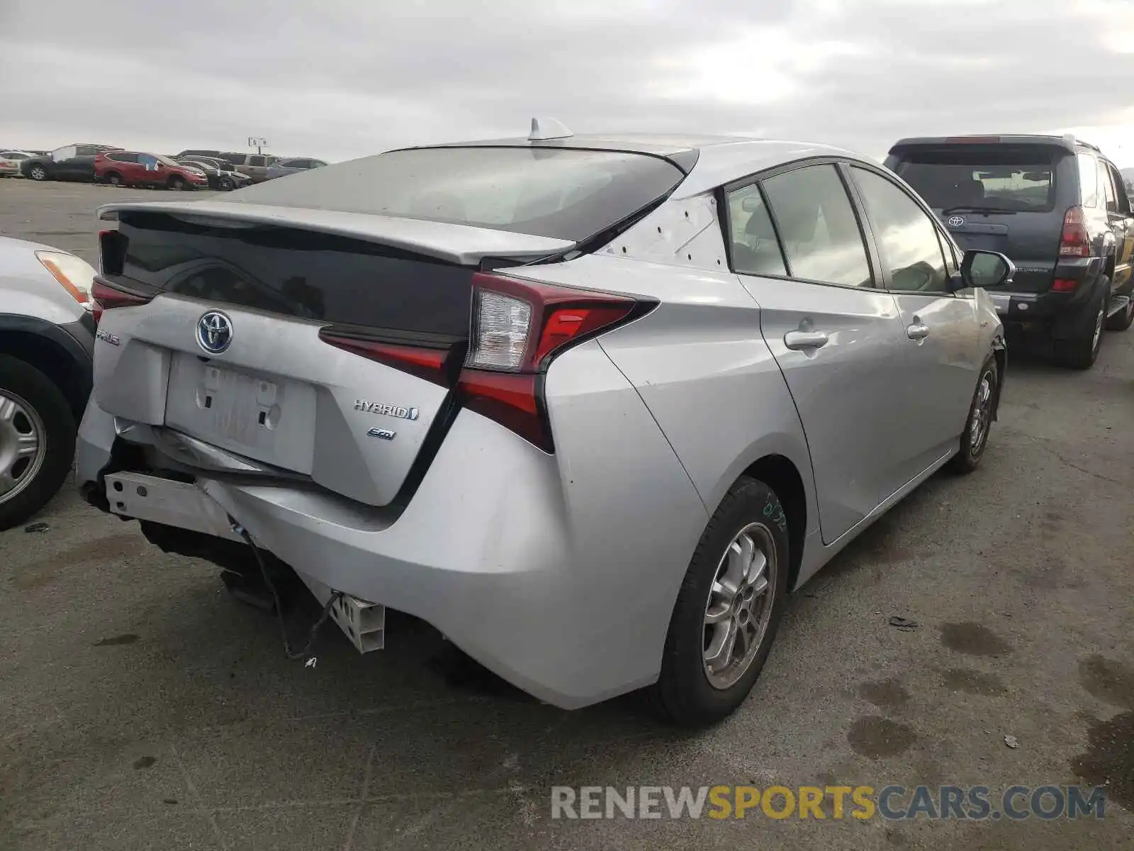 4 Photograph of a damaged car JTDKARFUXL3120217 TOYOTA PRIUS 2020