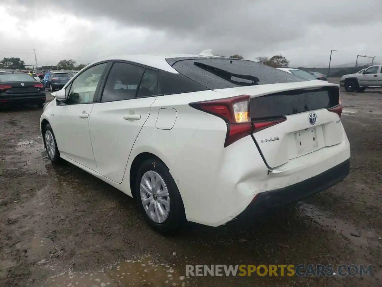 3 Photograph of a damaged car JTDKARFUXL3120220 TOYOTA PRIUS 2020