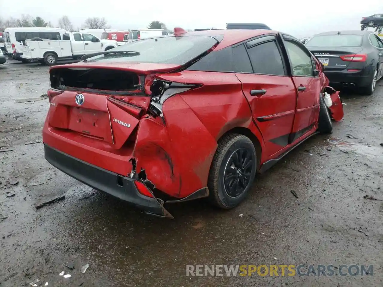 4 Photograph of a damaged car JTDKARFUXL3121089 TOYOTA PRIUS 2020