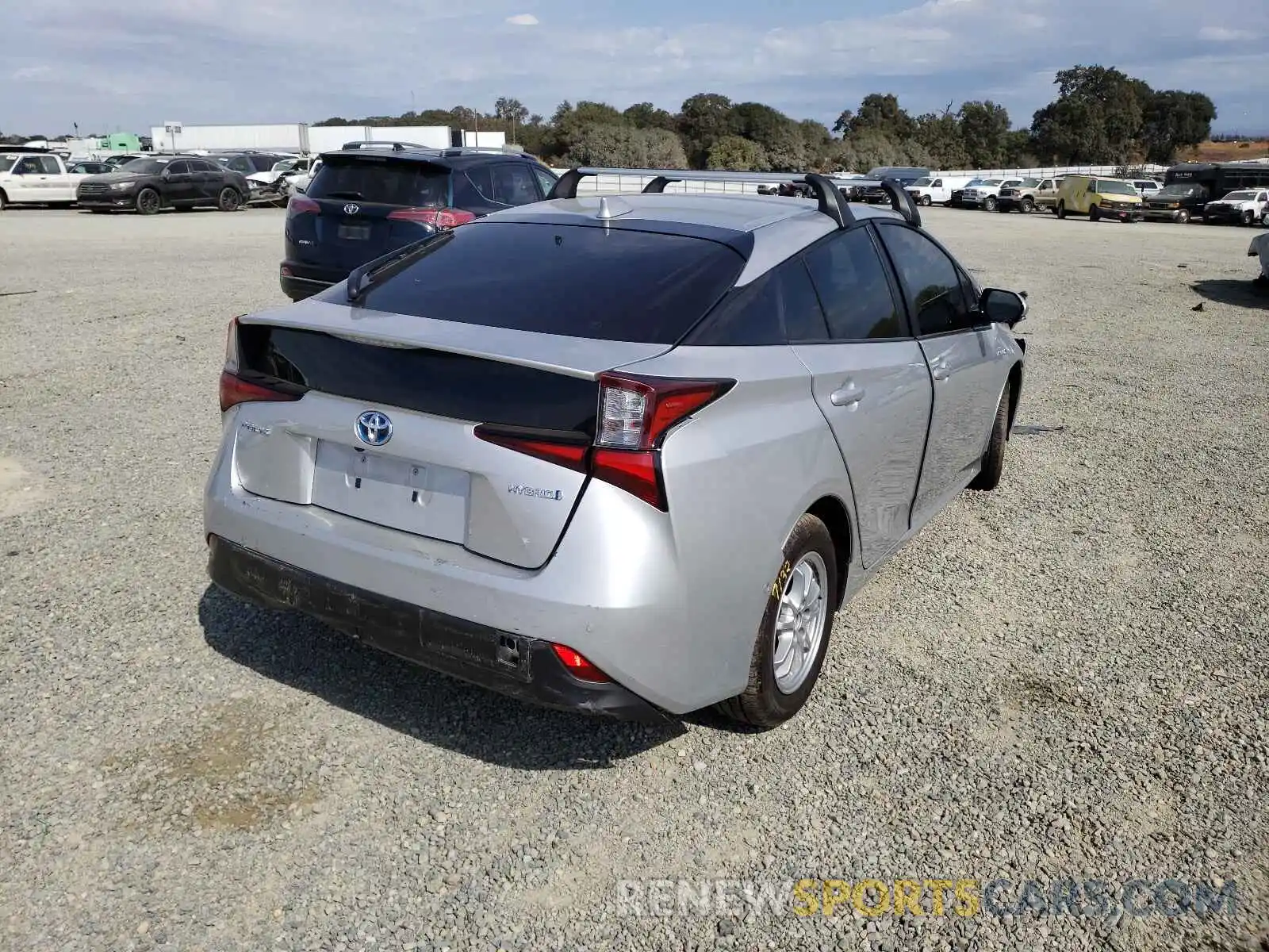 4 Photograph of a damaged car JTDKARFUXL3121464 TOYOTA PRIUS 2020