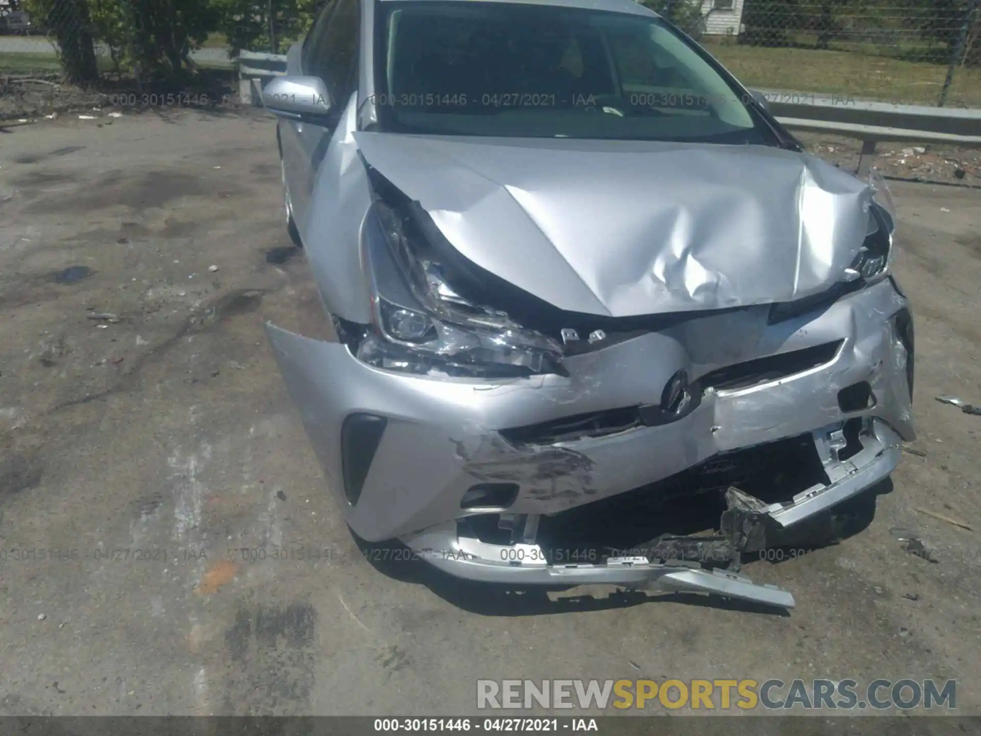 6 Photograph of a damaged car JTDKARFUXL3121626 TOYOTA PRIUS 2020