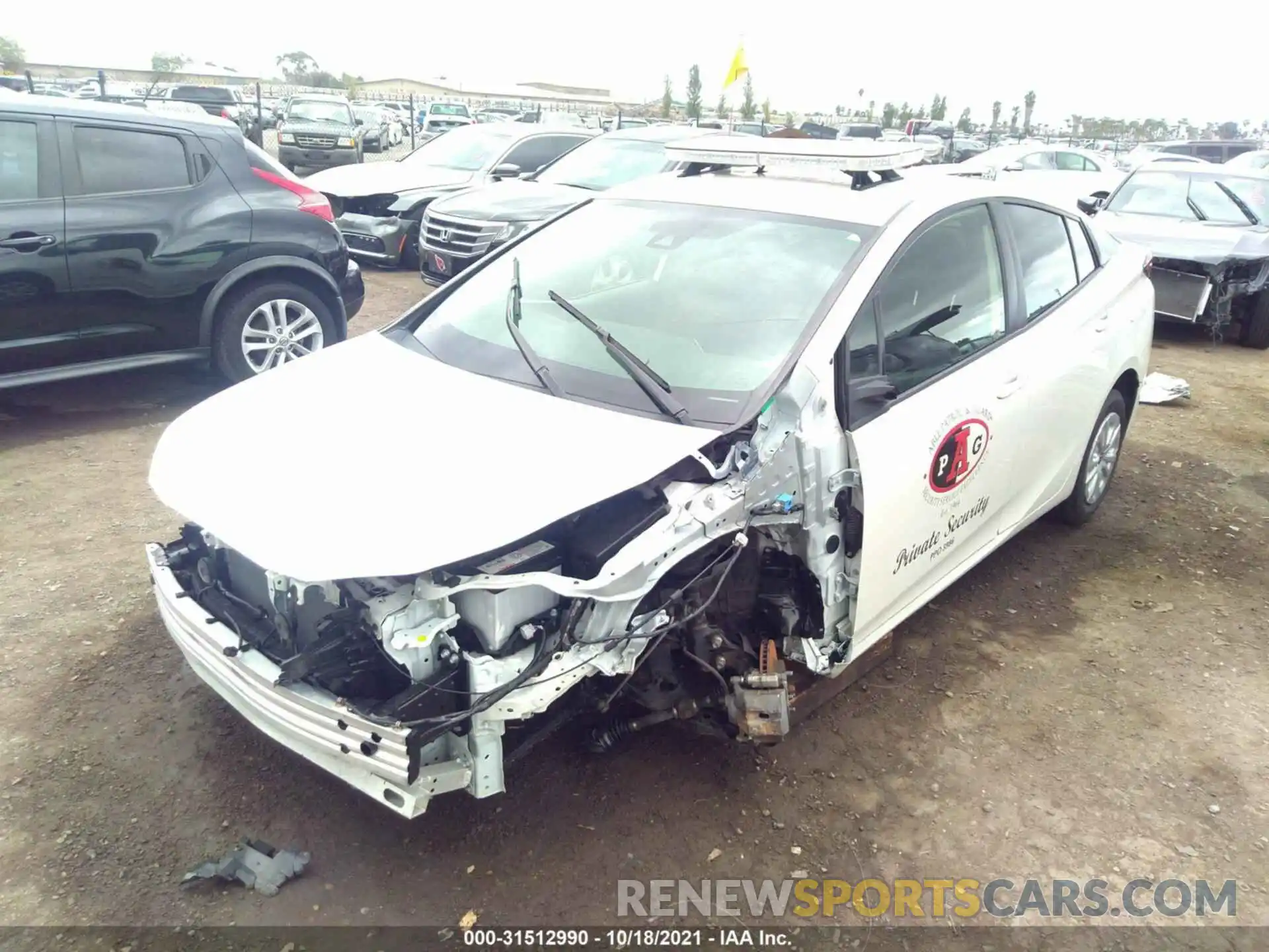 6 Photograph of a damaged car JTDKARFUXL3123490 TOYOTA PRIUS 2020