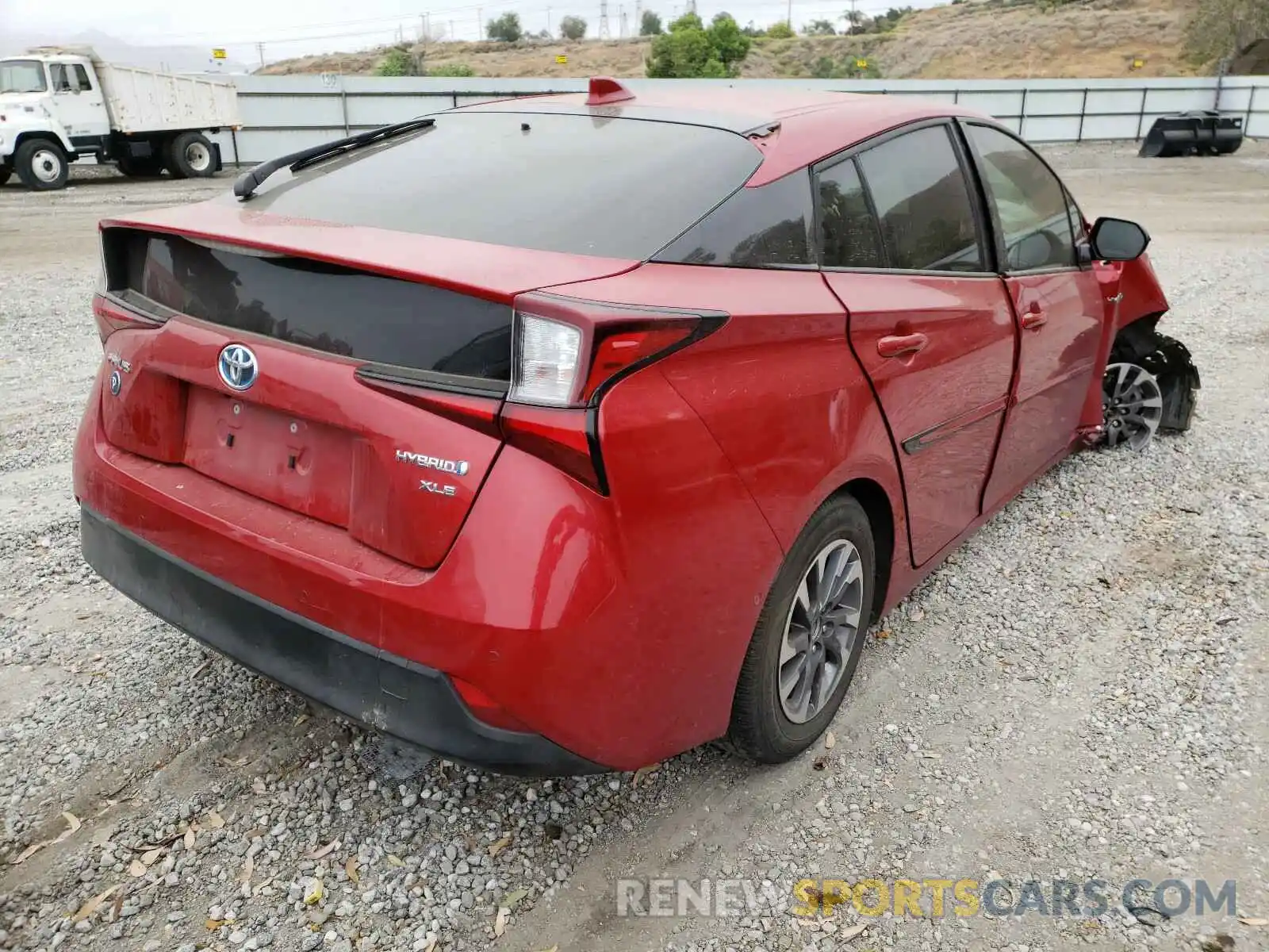 4 Photograph of a damaged car JTDKARFUXL3124297 TOYOTA PRIUS 2020