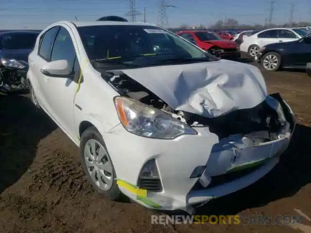 1 Photograph of a damaged car JTDKDTB37C1526808 TOYOTA PRIUS 2020