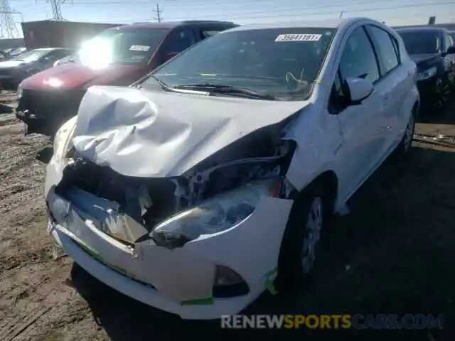 2 Photograph of a damaged car JTDKDTB37C1526808 TOYOTA PRIUS 2020