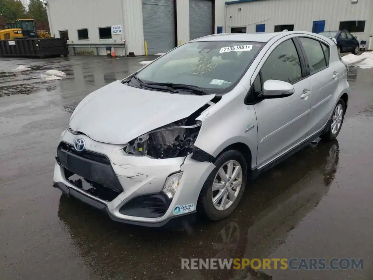 2 Photograph of a damaged car JTDKDTB3XH1591532 TOYOTA PRIUS 2020