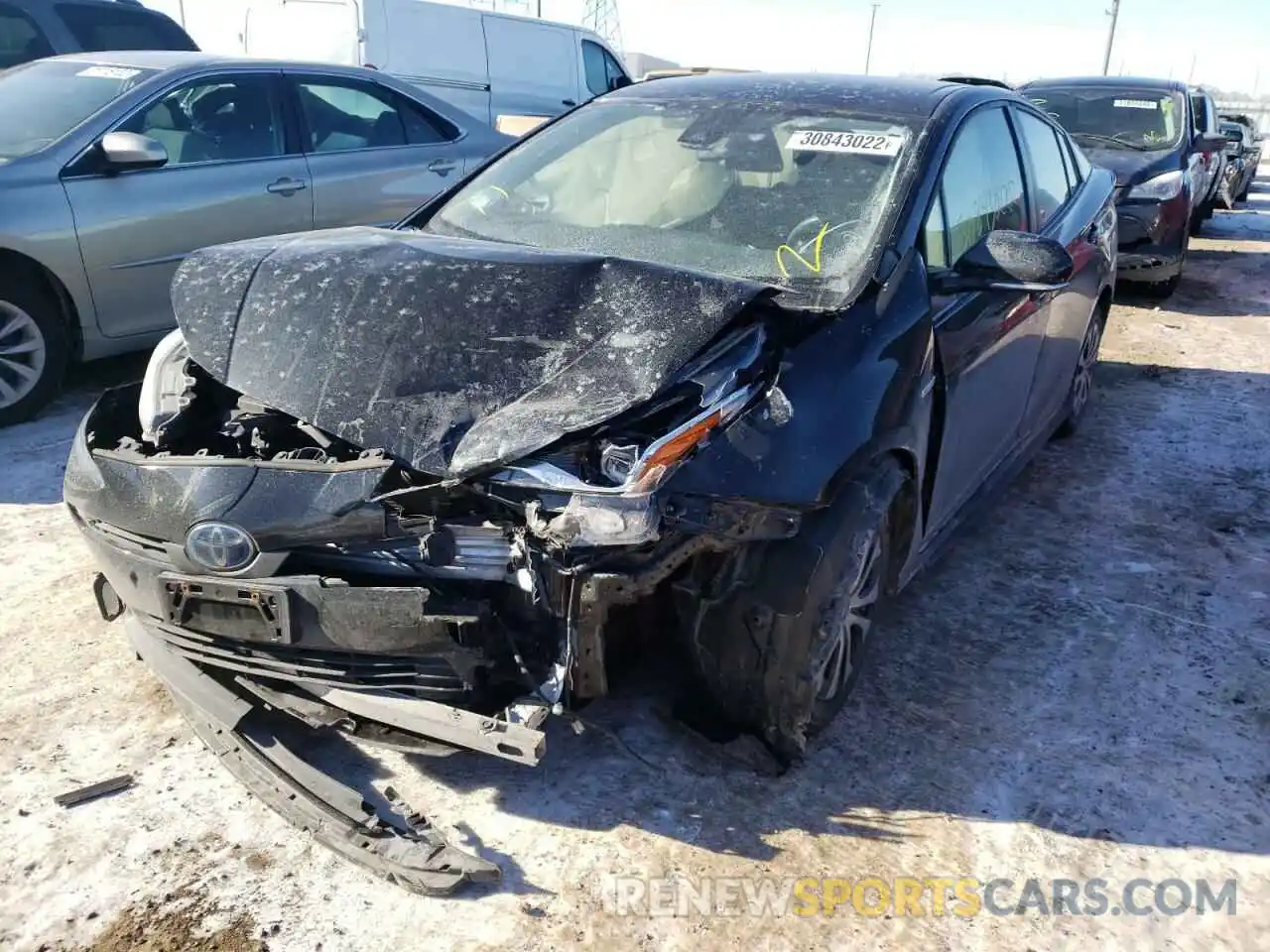 2 Photograph of a damaged car JTDL9RFU0L3014517 TOYOTA PRIUS 2020