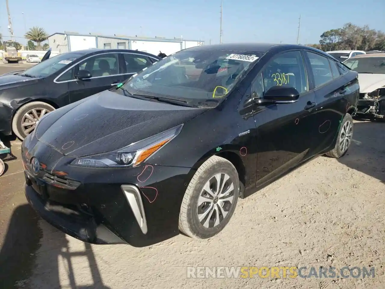 2 Photograph of a damaged car JTDL9RFU0L3015229 TOYOTA PRIUS 2020