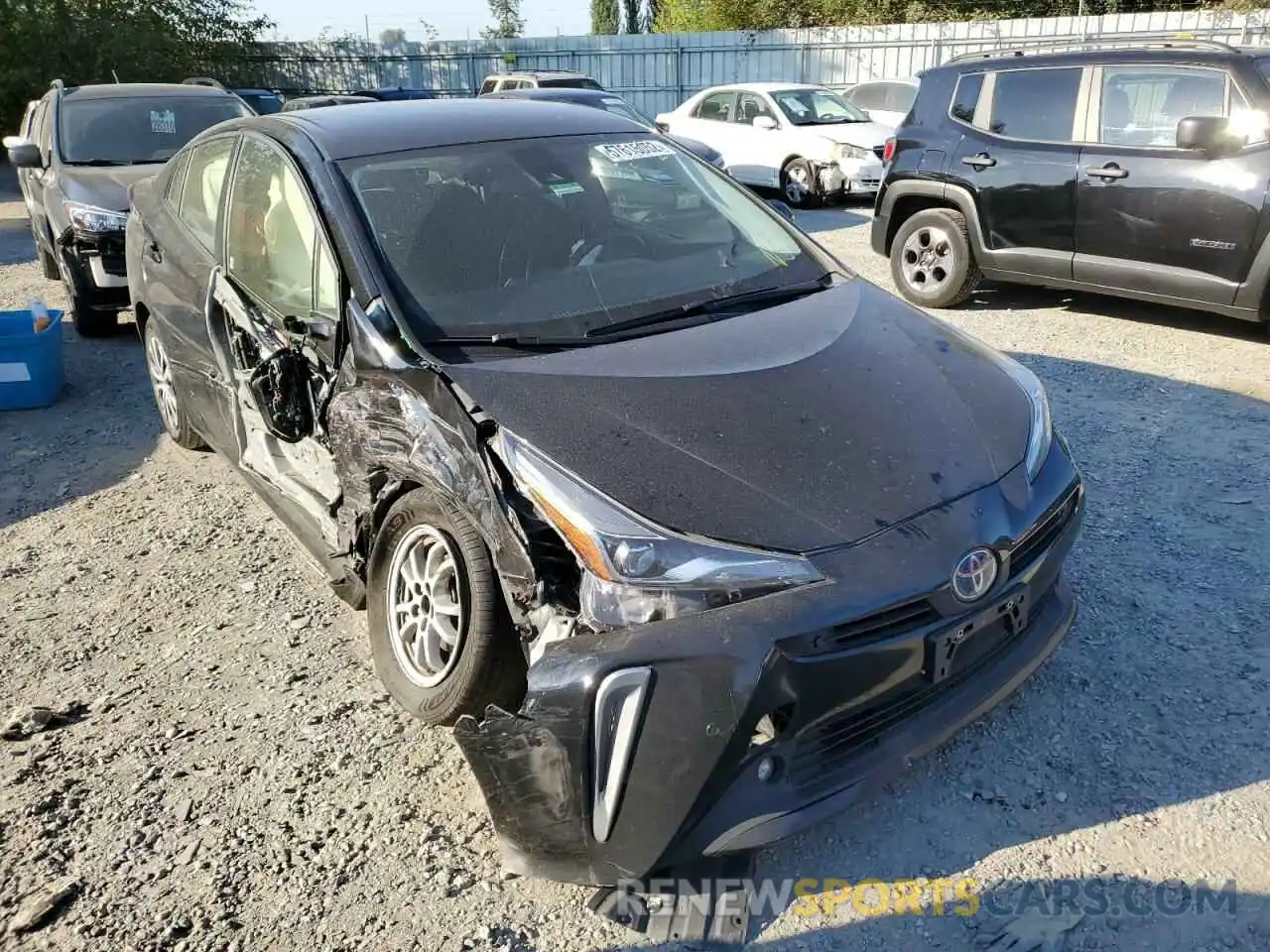 1 Photograph of a damaged car JTDL9RFU0L3018440 TOYOTA PRIUS 2020