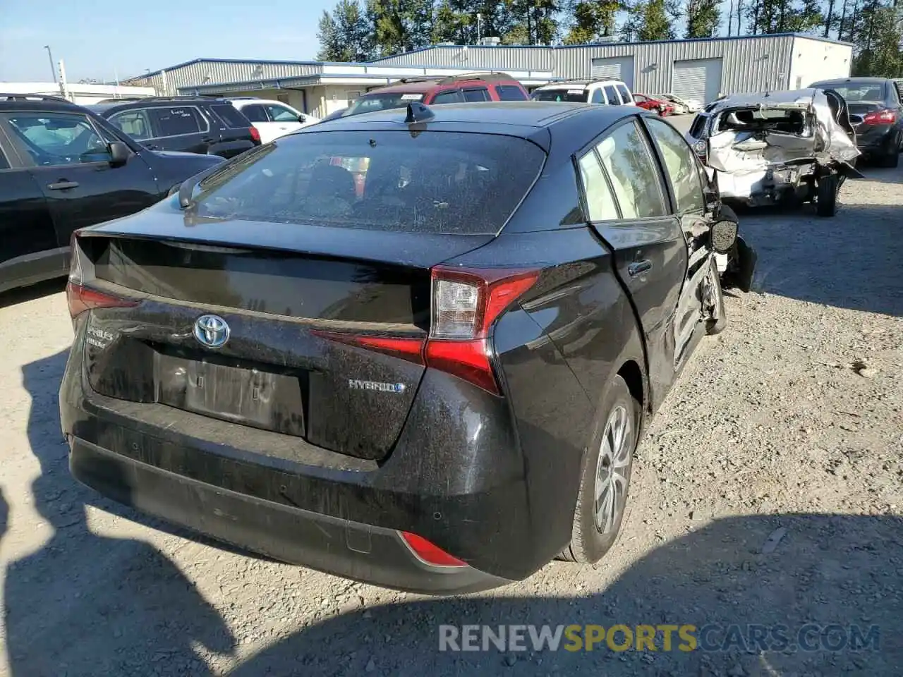 4 Photograph of a damaged car JTDL9RFU0L3018440 TOYOTA PRIUS 2020