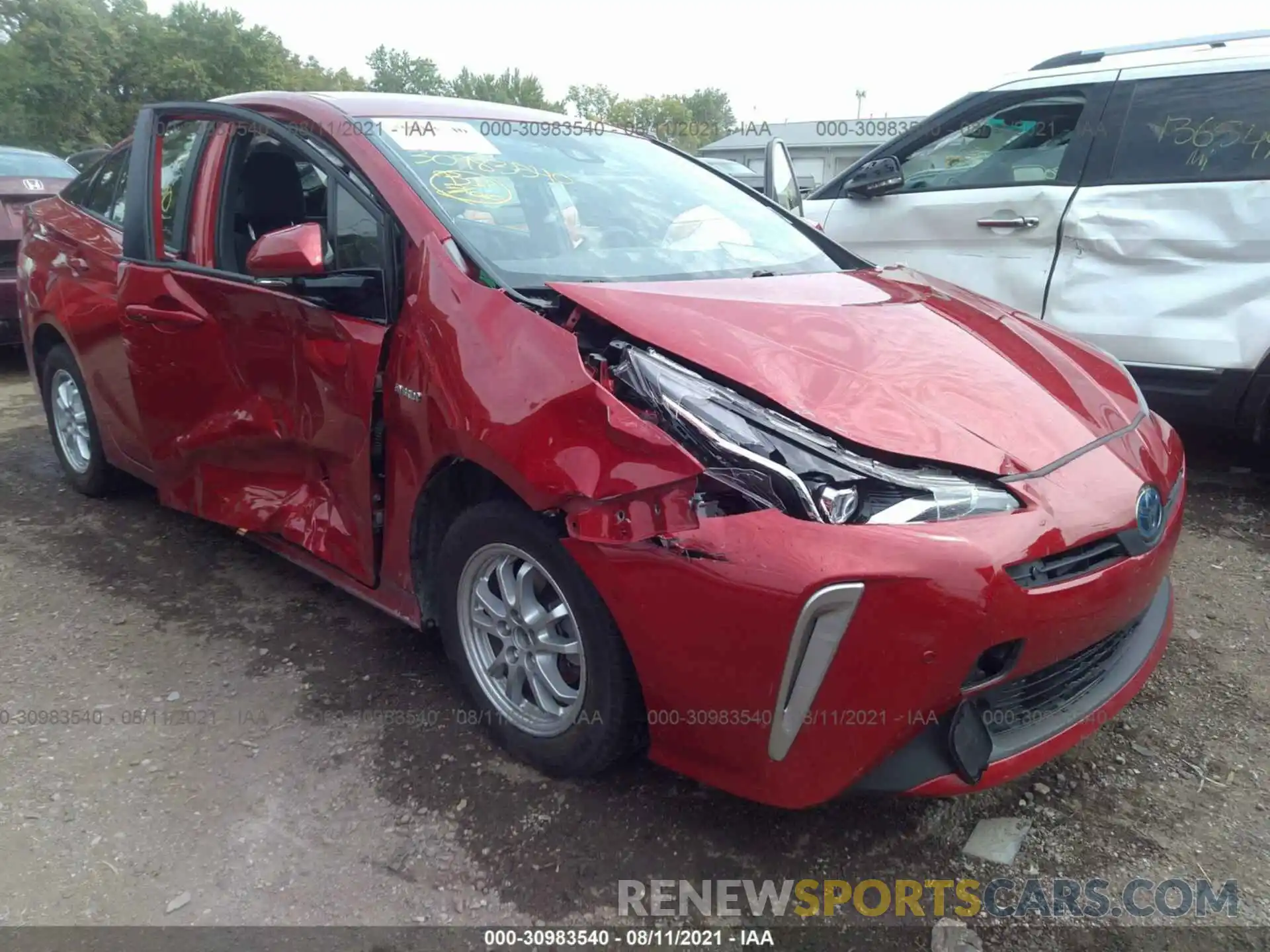 1 Photograph of a damaged car JTDL9RFU0L3019183 TOYOTA PRIUS 2020