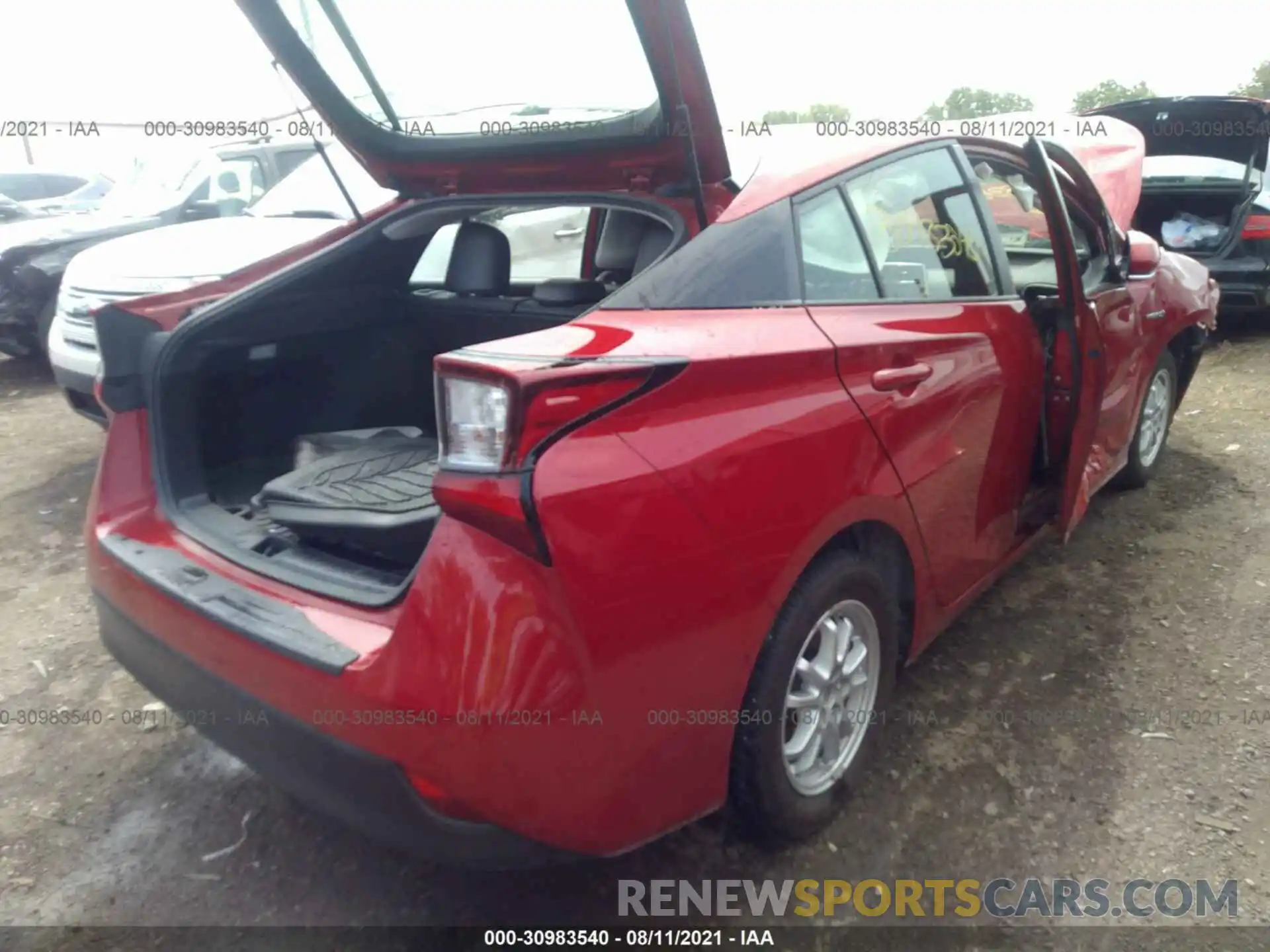 4 Photograph of a damaged car JTDL9RFU0L3019183 TOYOTA PRIUS 2020