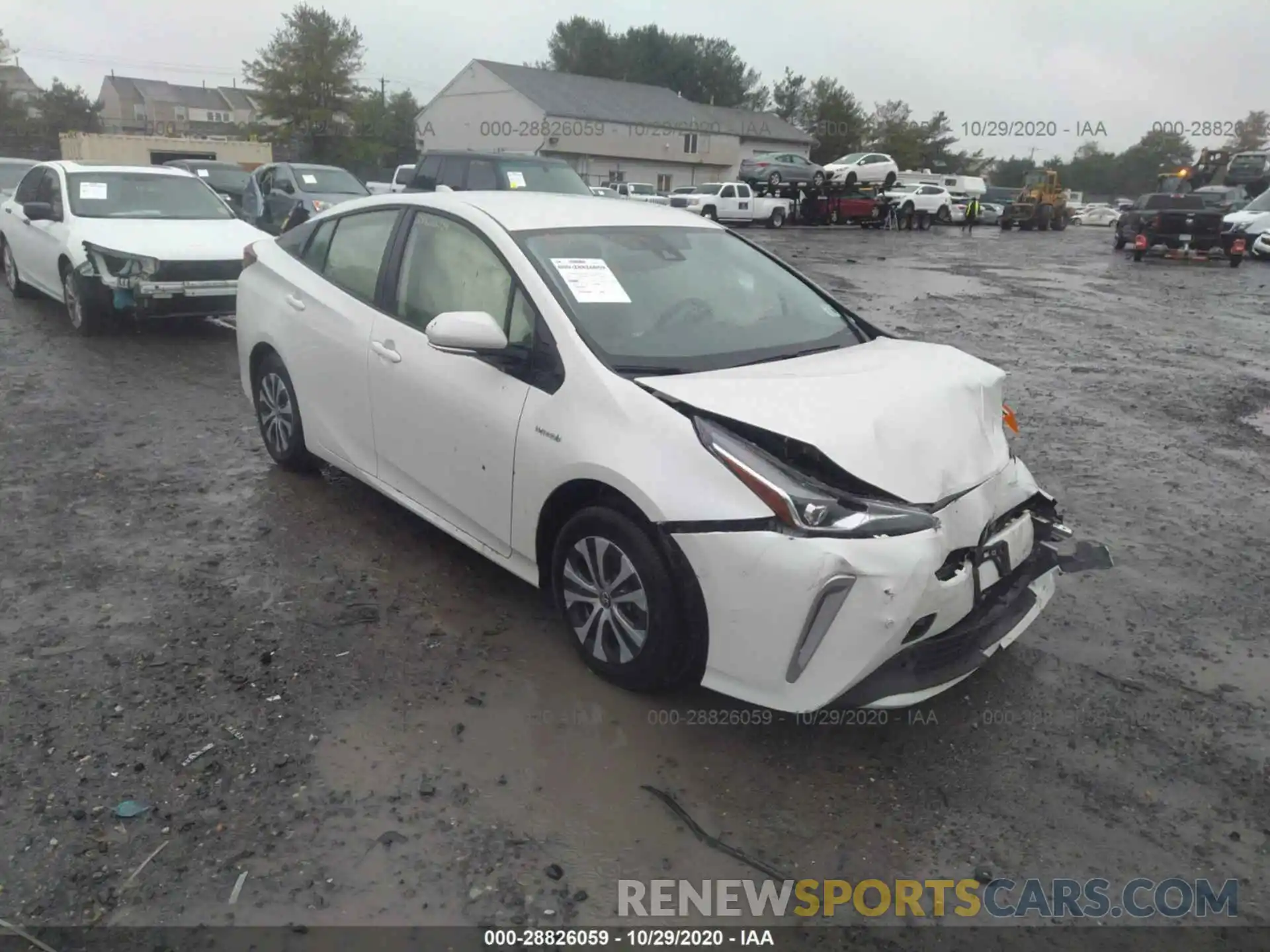 1 Photograph of a damaged car JTDL9RFU0L3020074 TOYOTA PRIUS 2020