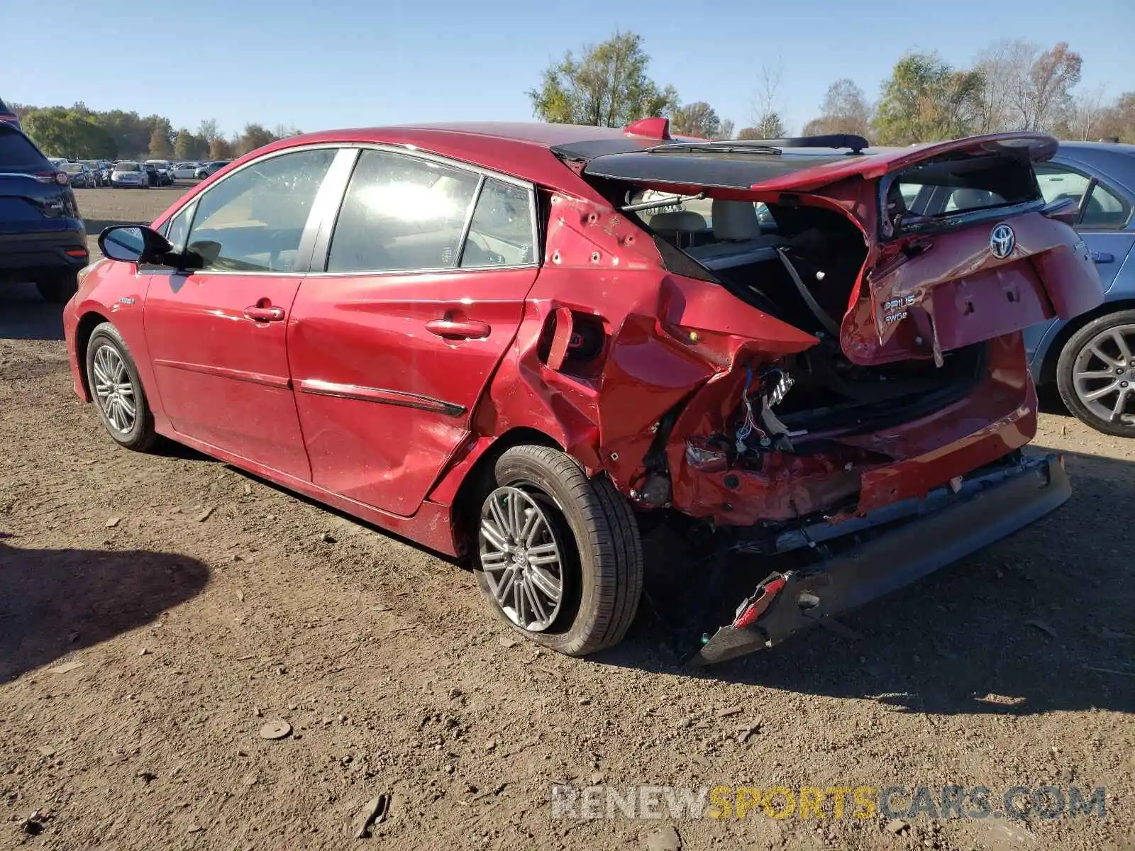 3 Photograph of a damaged car JTDL9RFU0L3022035 TOYOTA PRIUS 2020