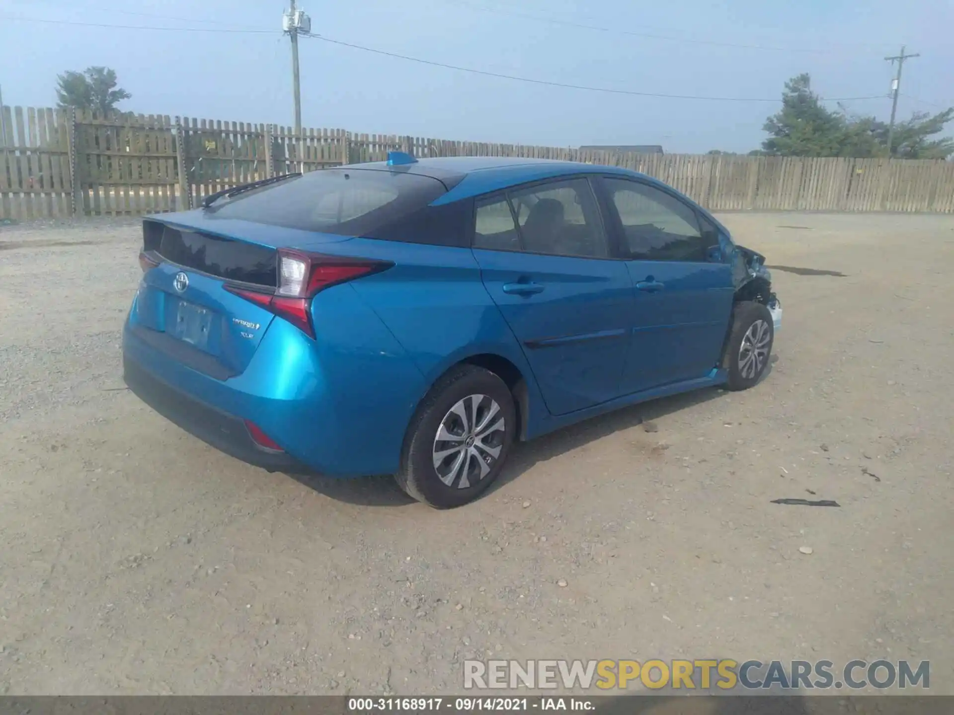 4 Photograph of a damaged car JTDL9RFU1L3014610 TOYOTA PRIUS 2020