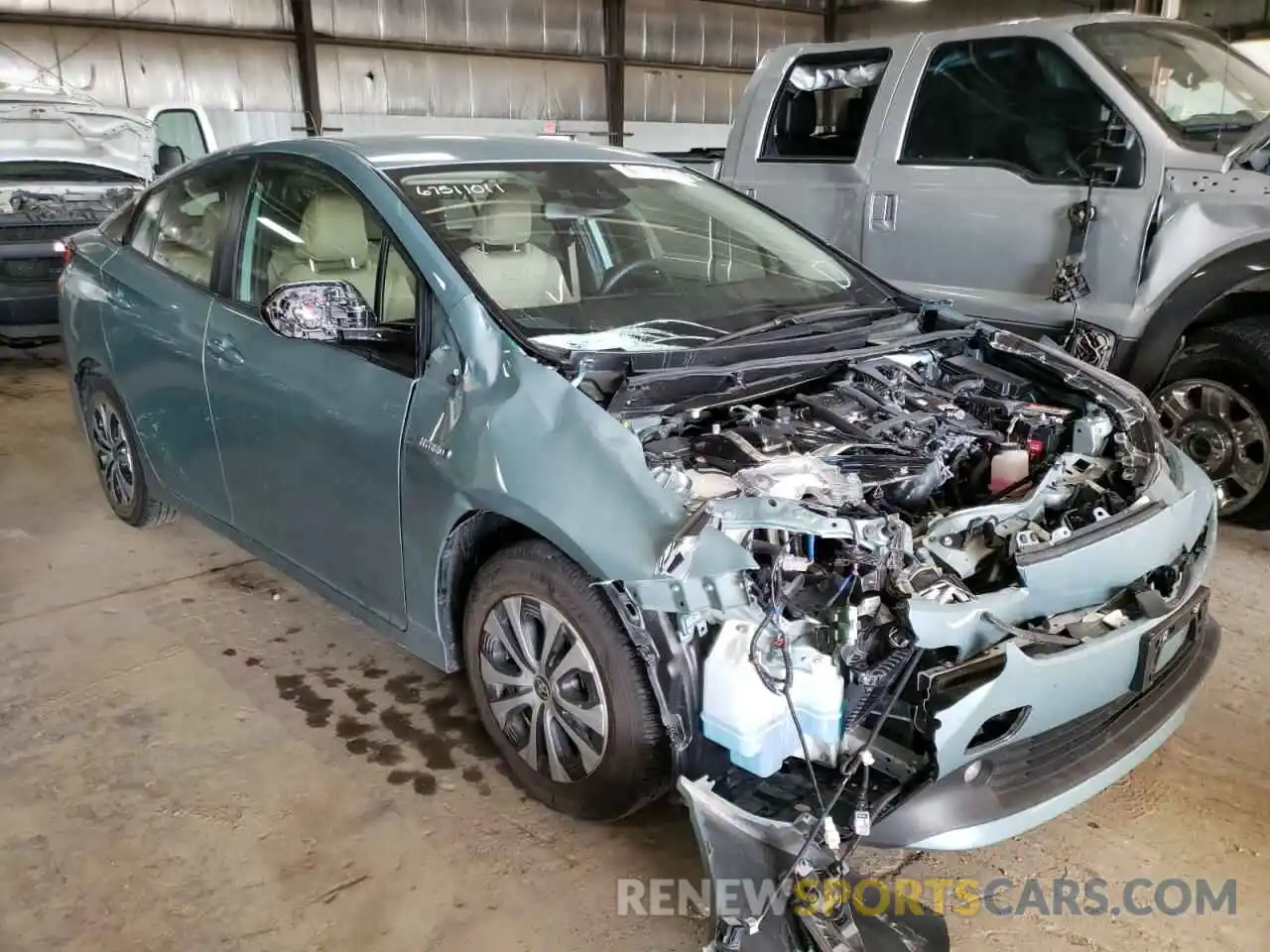 1 Photograph of a damaged car JTDL9RFU1L3015000 TOYOTA PRIUS 2020