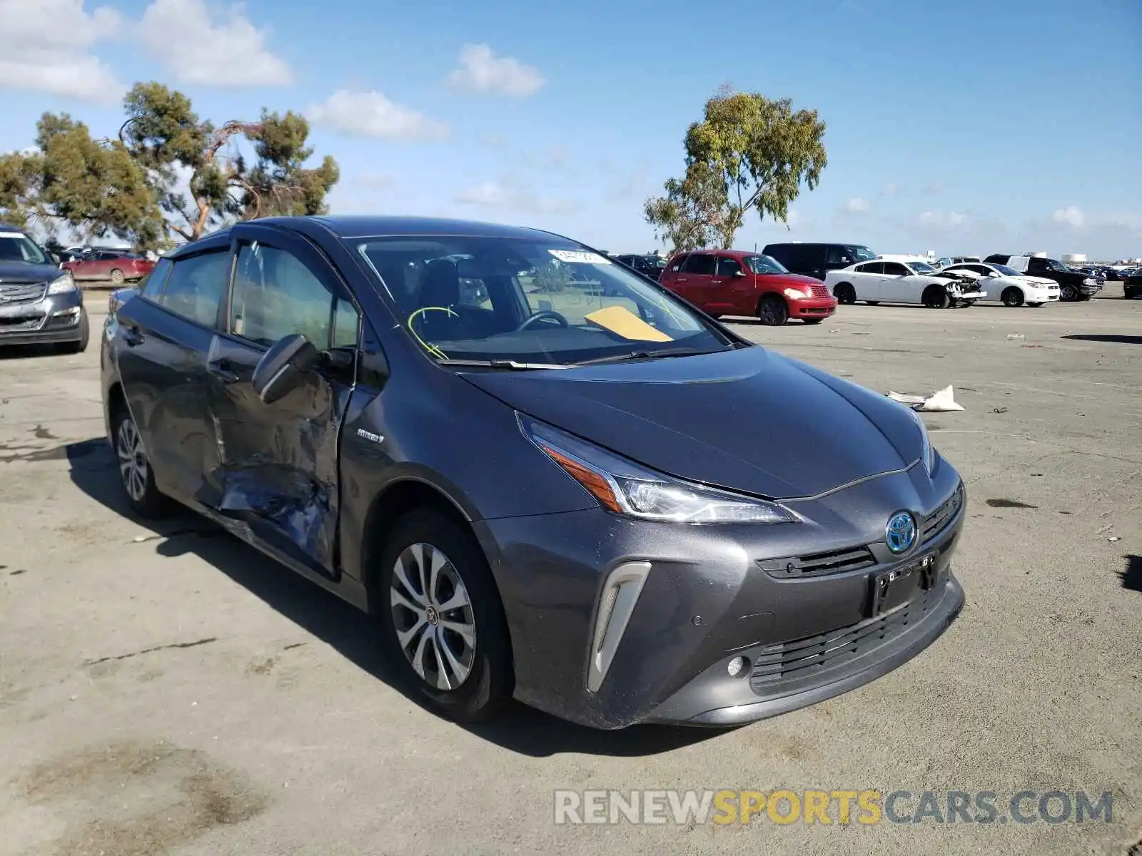 1 Photograph of a damaged car JTDL9RFU1L3015837 TOYOTA PRIUS 2020