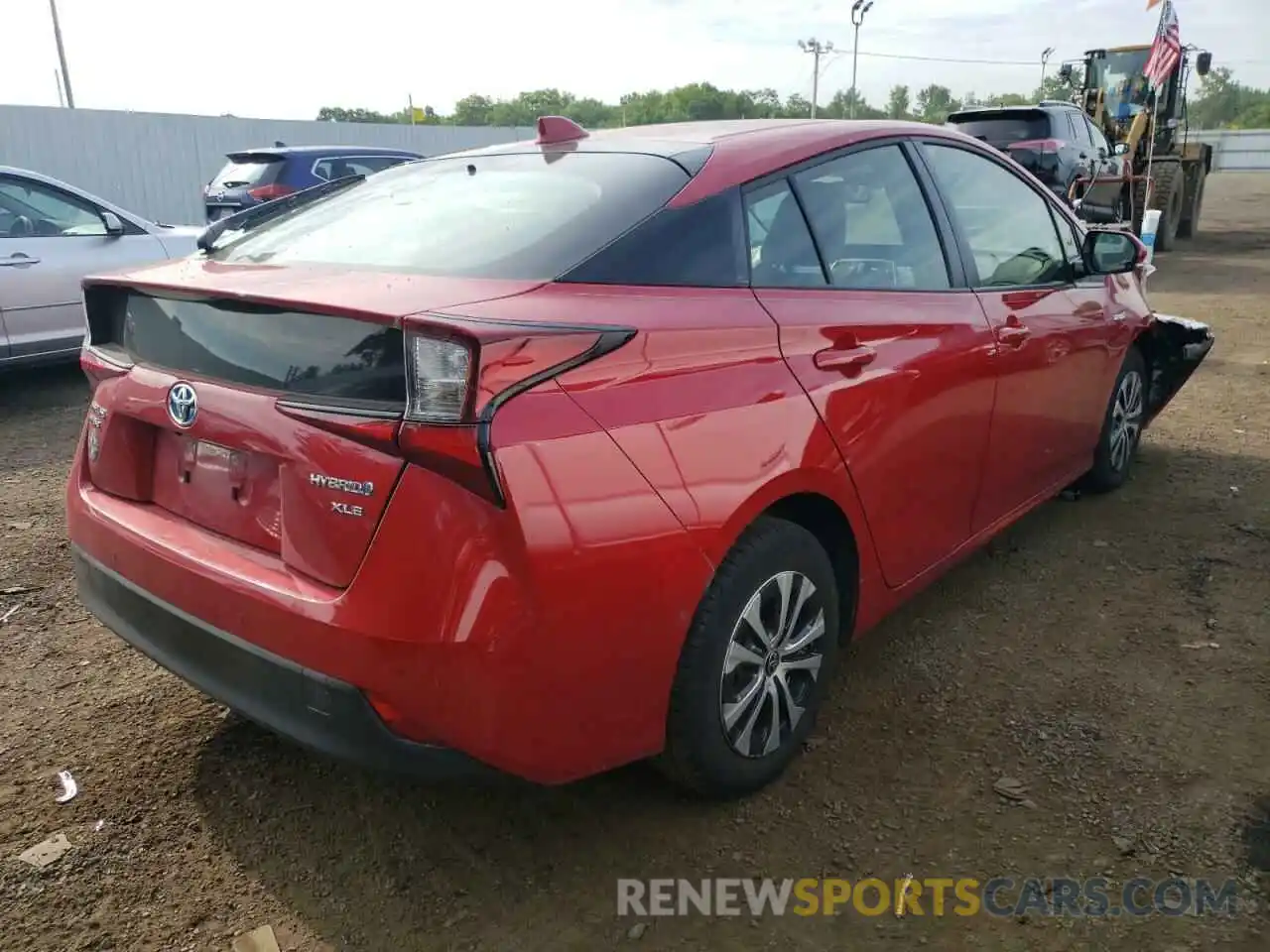 4 Photograph of a damaged car JTDL9RFU1L3016079 TOYOTA PRIUS 2020