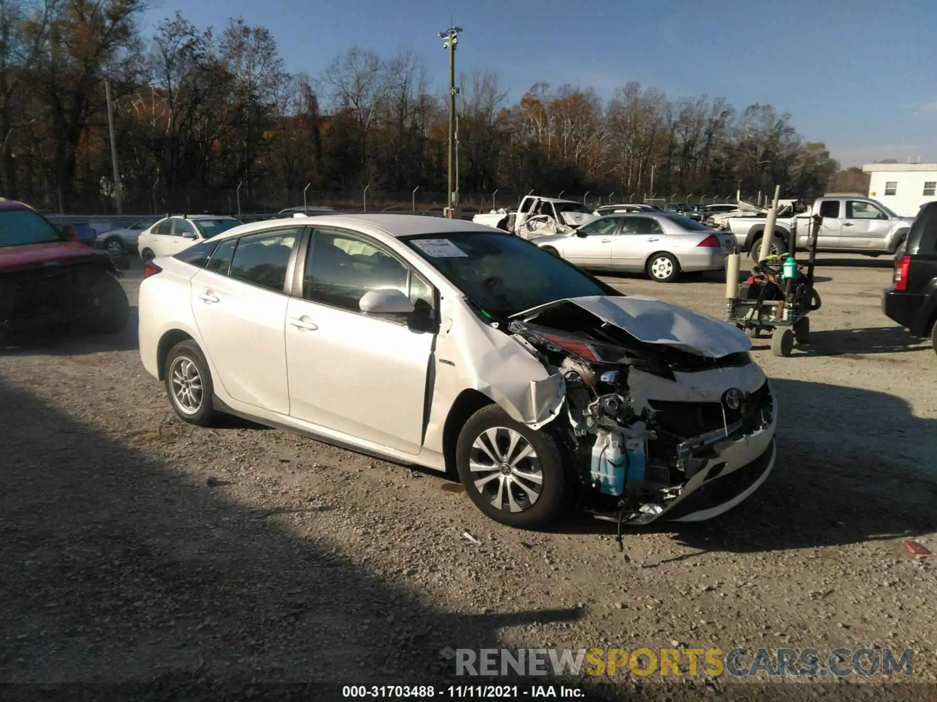 1 Photograph of a damaged car JTDL9RFU1L3016311 TOYOTA PRIUS 2020