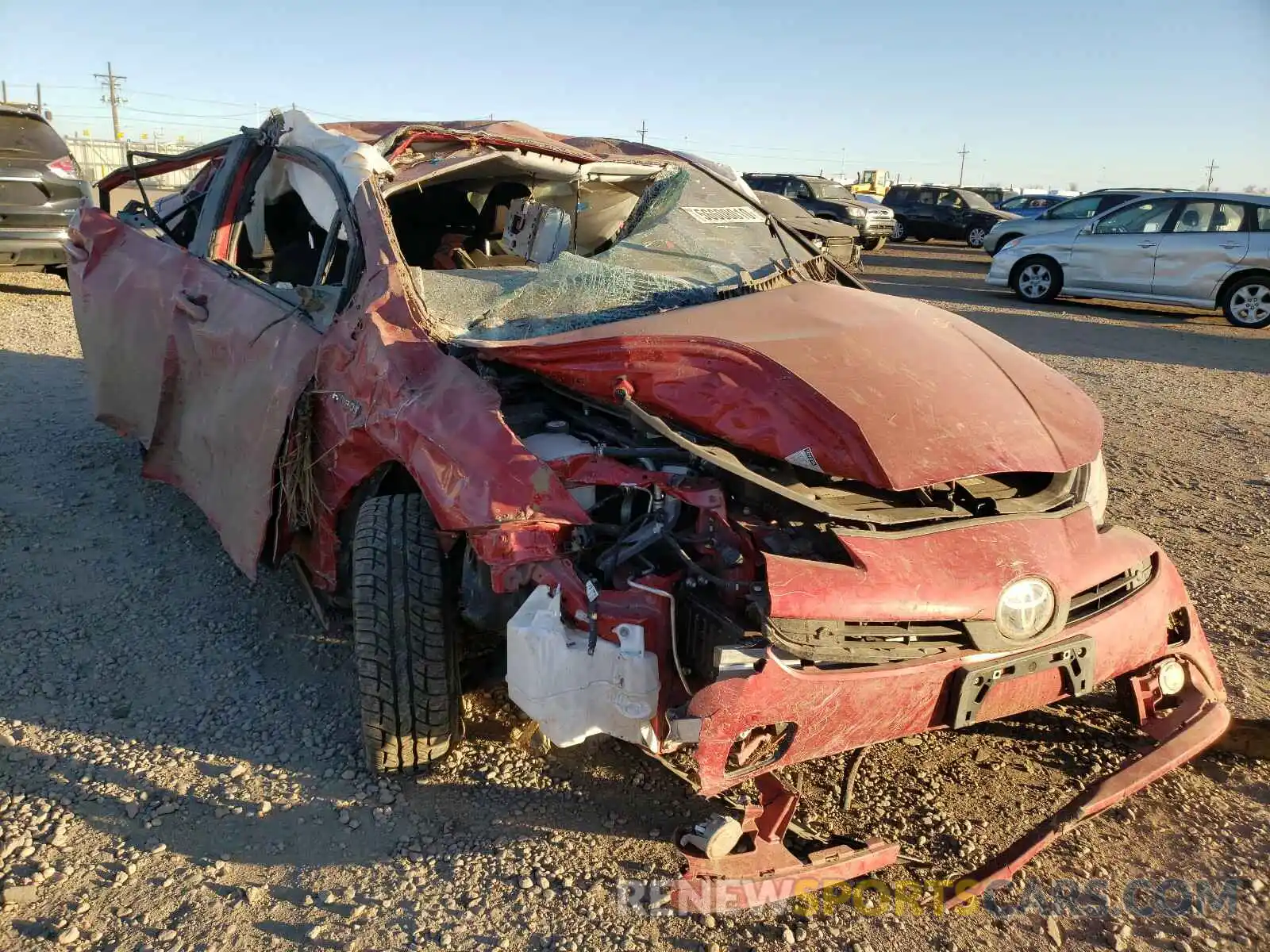 1 Photograph of a damaged car JTDL9RFU1L3017944 TOYOTA PRIUS 2020