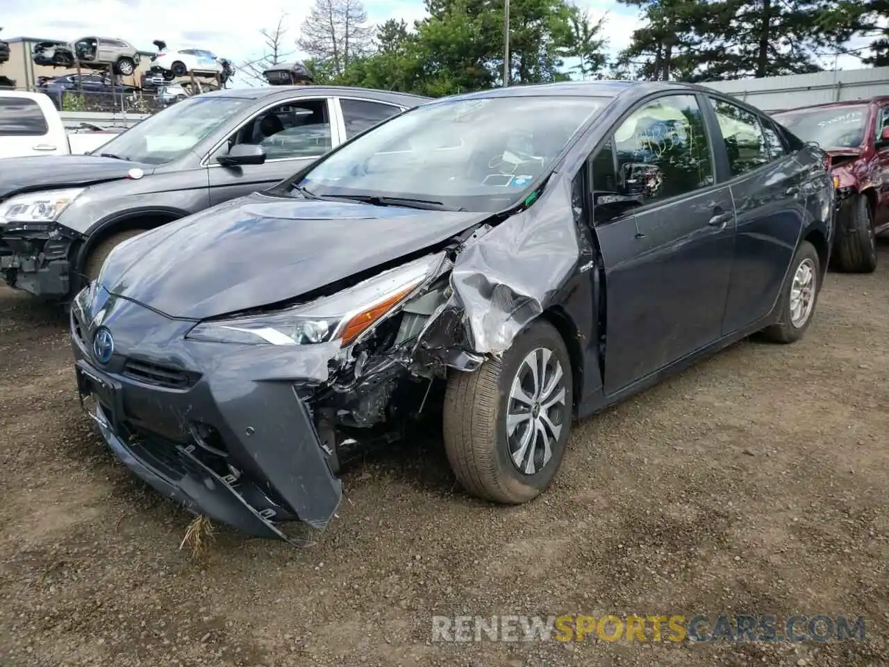 2 Photograph of a damaged car JTDL9RFU1L3017975 TOYOTA PRIUS 2020