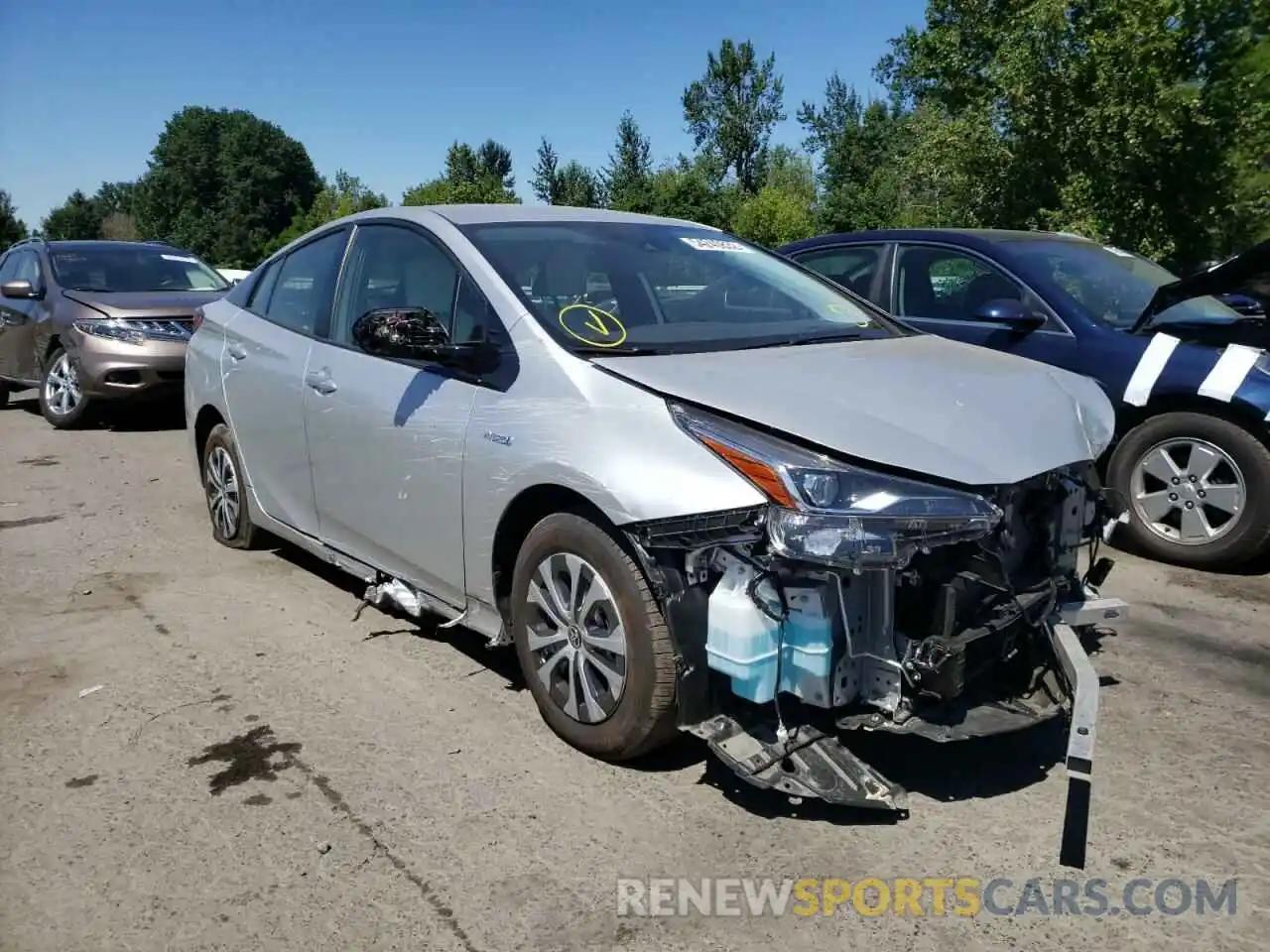 1 Photograph of a damaged car JTDL9RFU1L3018642 TOYOTA PRIUS 2020