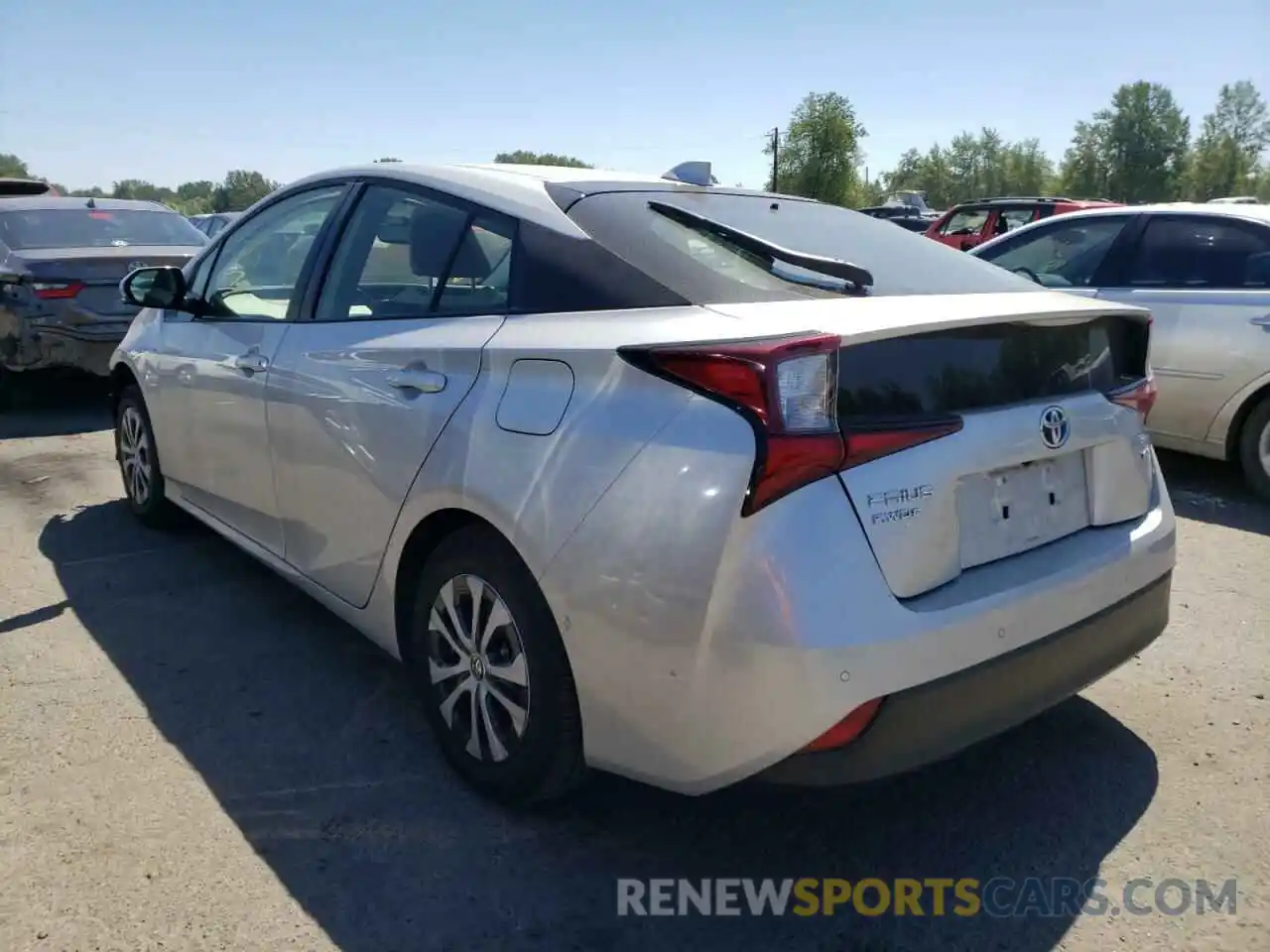 3 Photograph of a damaged car JTDL9RFU1L3018642 TOYOTA PRIUS 2020