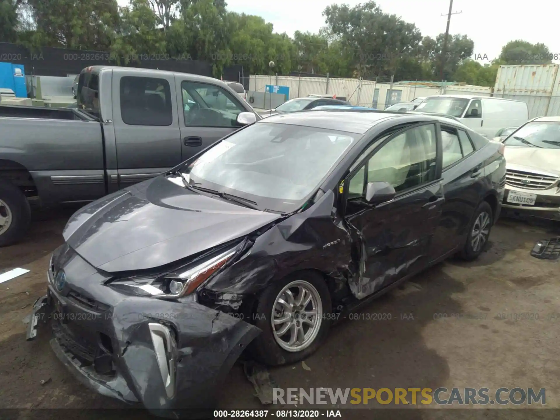 2 Photograph of a damaged car JTDL9RFU1L3018673 TOYOTA PRIUS 2020