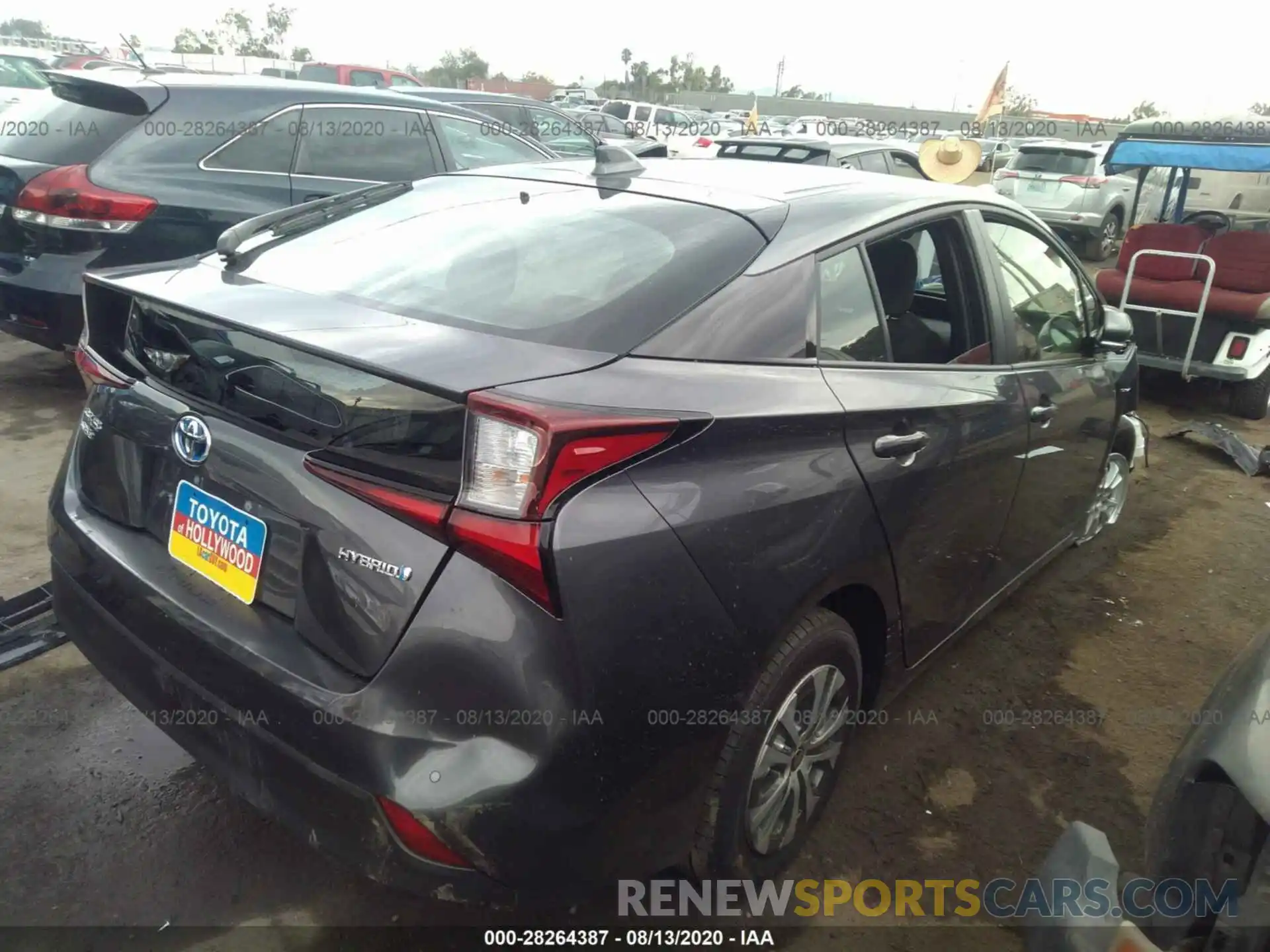 4 Photograph of a damaged car JTDL9RFU1L3018673 TOYOTA PRIUS 2020