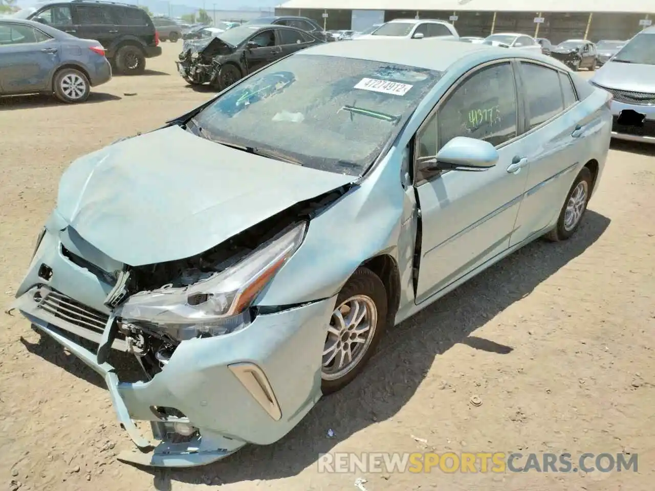 1 Photograph of a damaged car JTDL9RFU2L3014664 TOYOTA PRIUS 2020