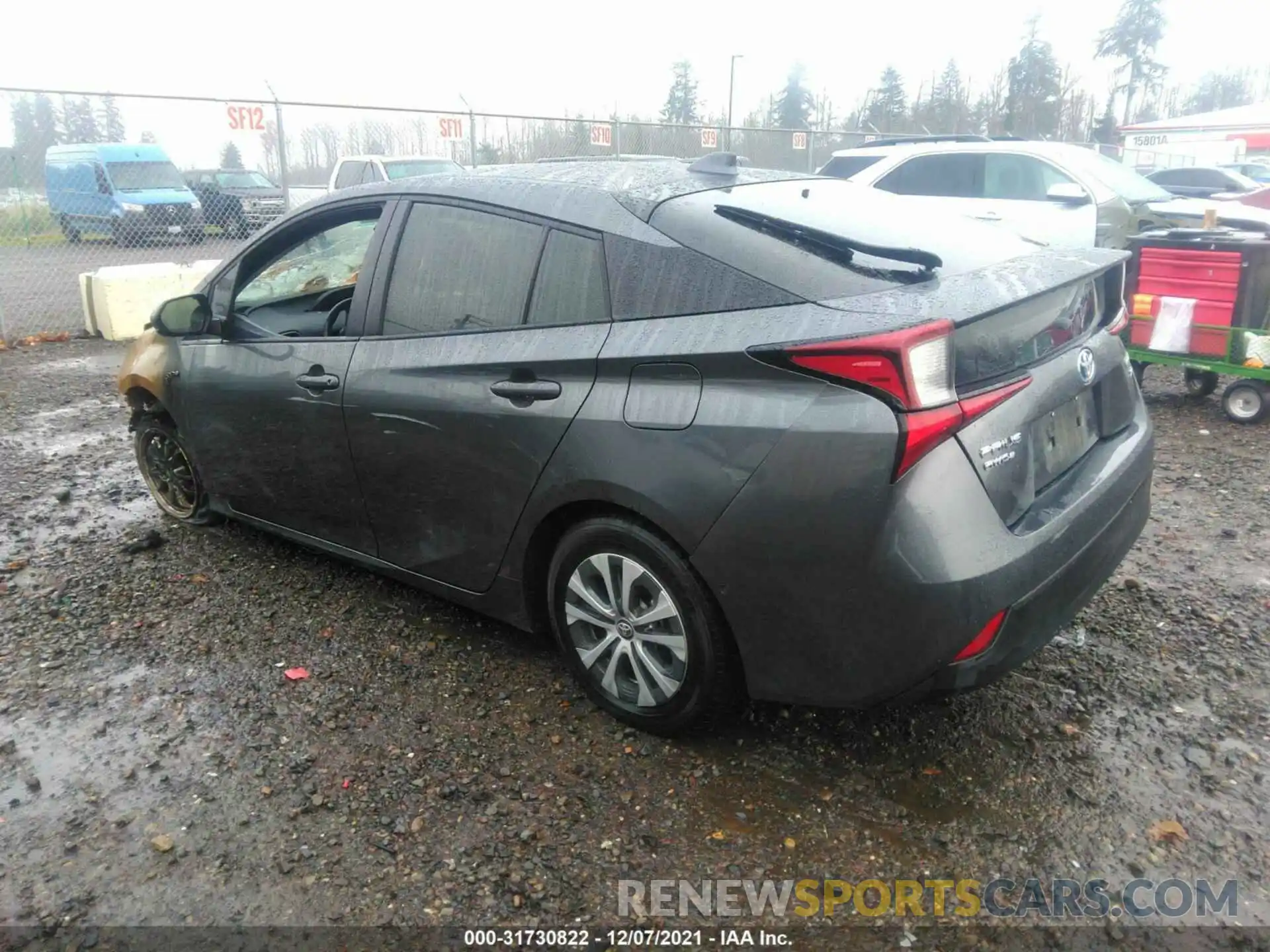 3 Photograph of a damaged car JTDL9RFU2L3015829 TOYOTA PRIUS 2020