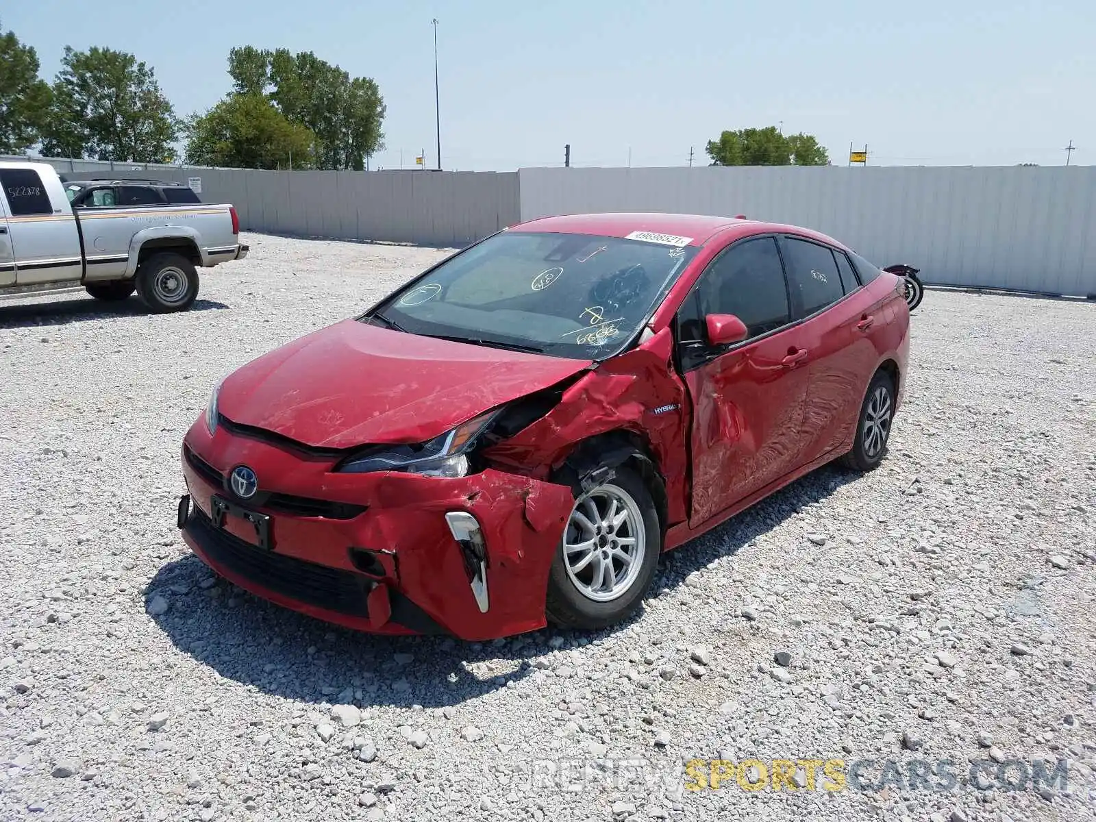 2 Photograph of a damaged car JTDL9RFU2L3016866 TOYOTA PRIUS 2020