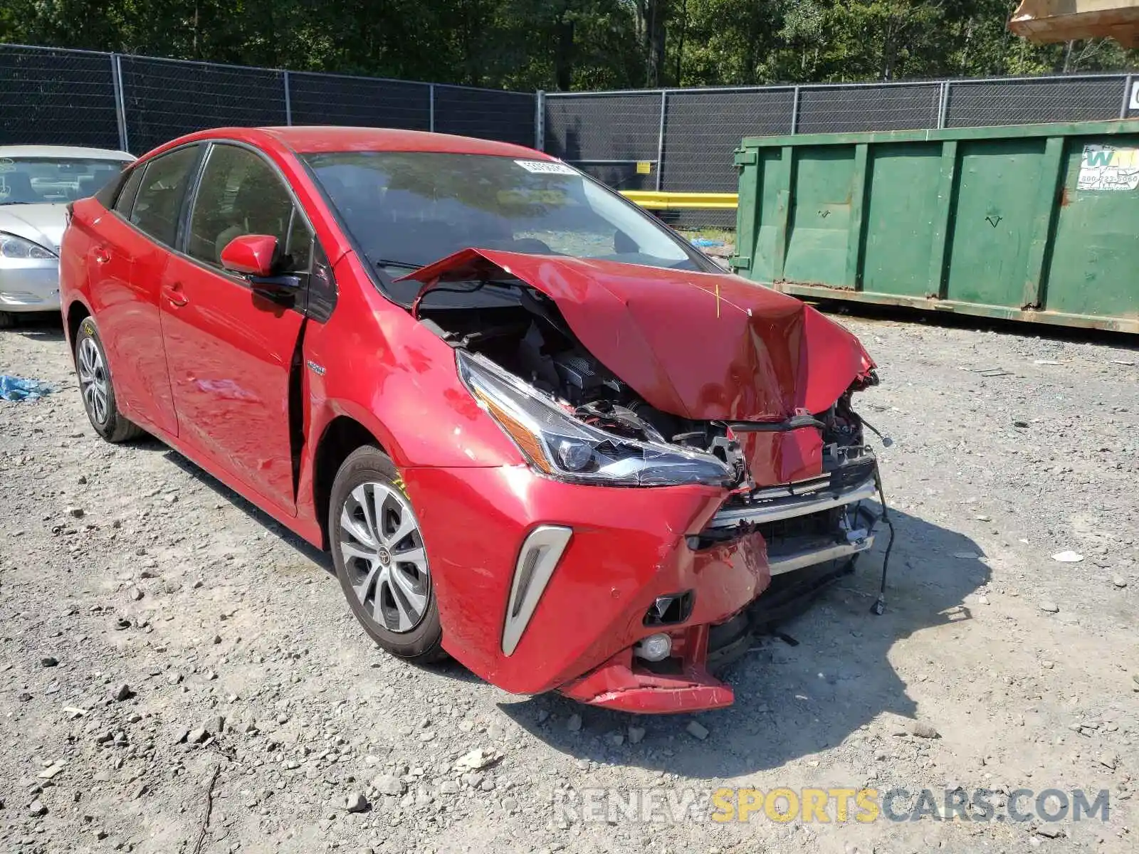 1 Photograph of a damaged car JTDL9RFU2L3016978 TOYOTA PRIUS 2020