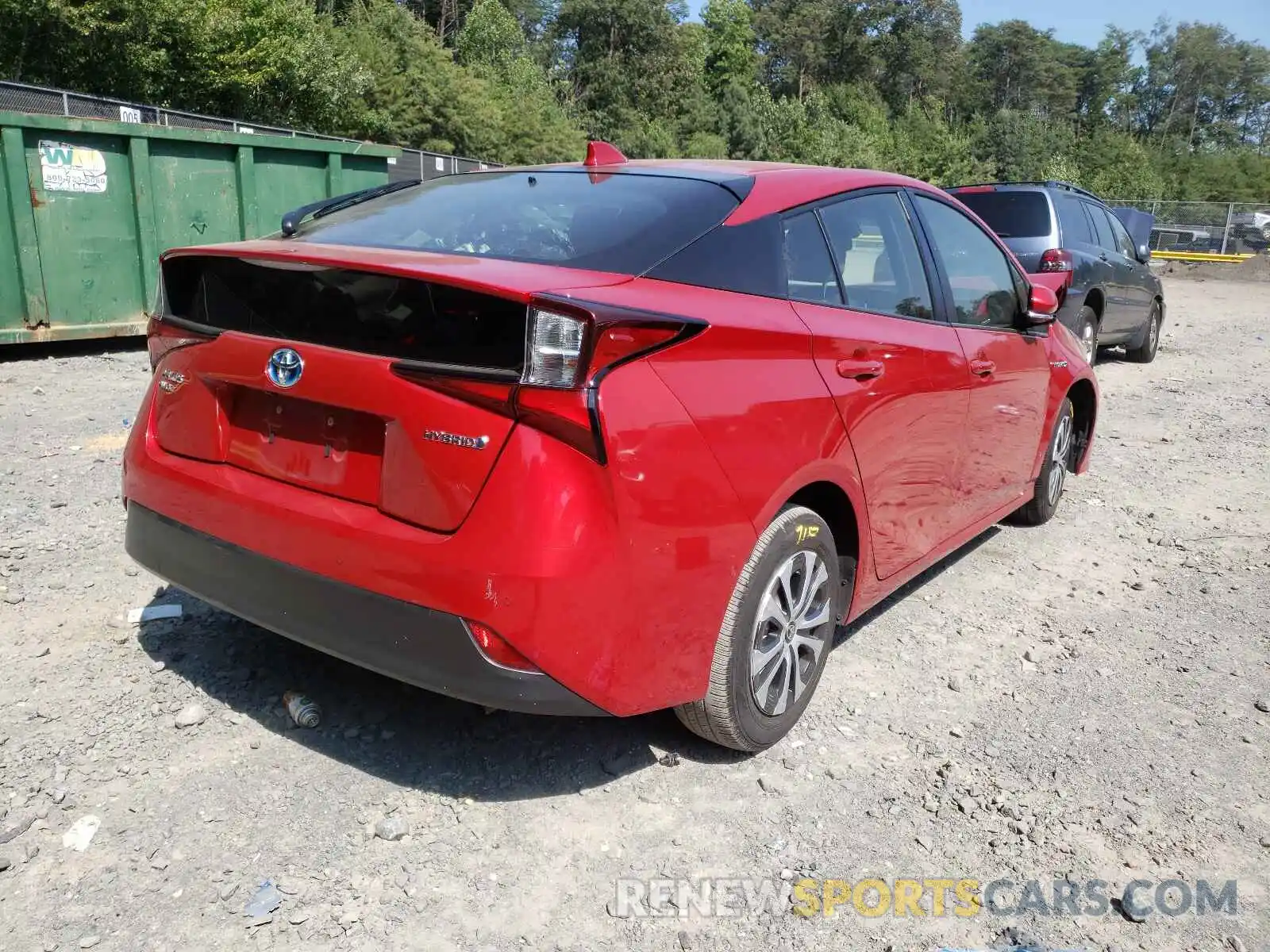 4 Фотография поврежденного автомобиля JTDL9RFU2L3016978 TOYOTA PRIUS 2020