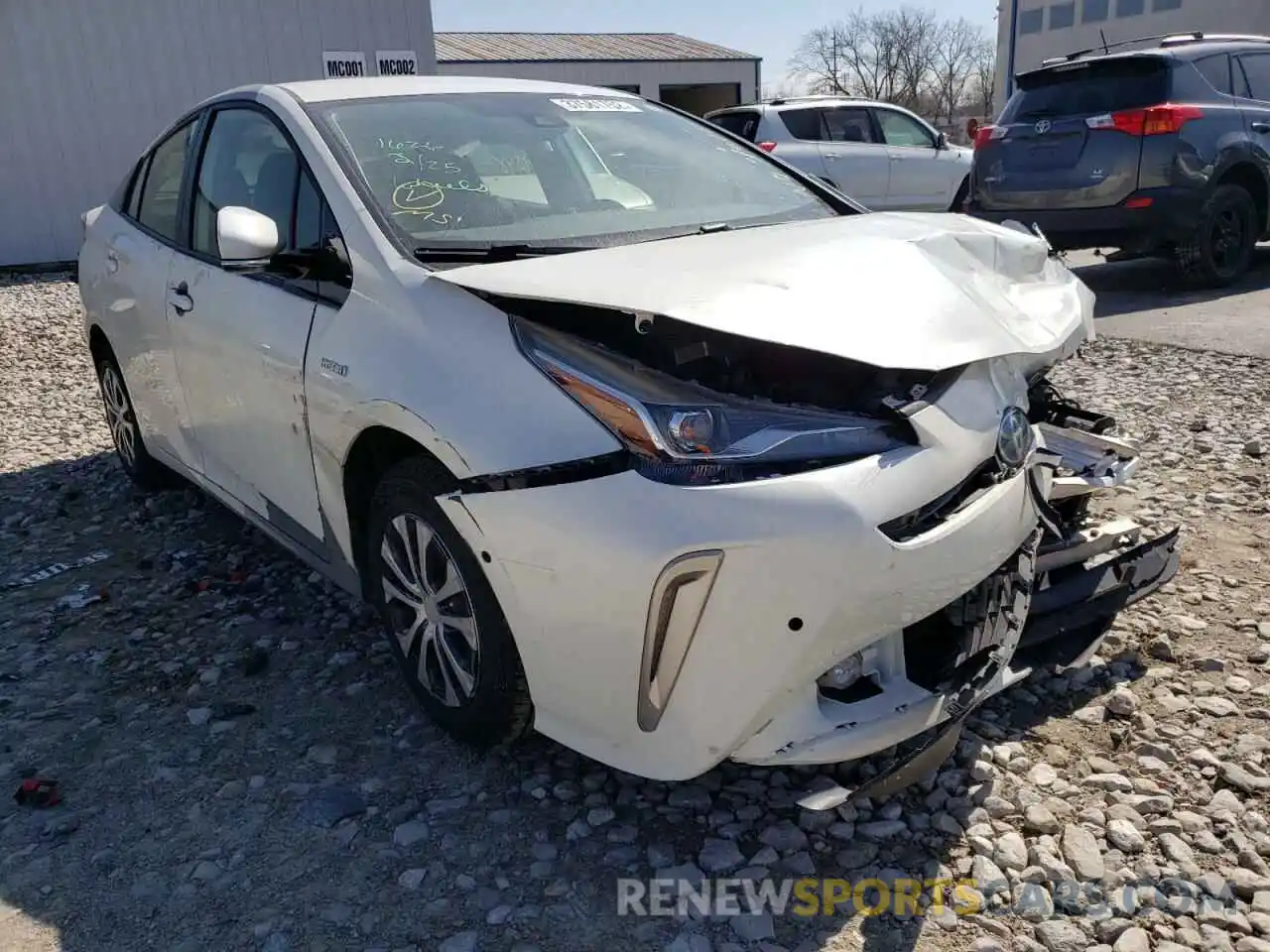 1 Photograph of a damaged car JTDL9RFU2L3017497 TOYOTA PRIUS 2020