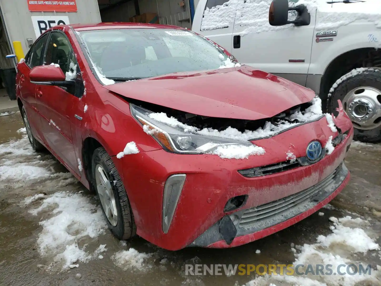 1 Photograph of a damaged car JTDL9RFU2L3018004 TOYOTA PRIUS 2020