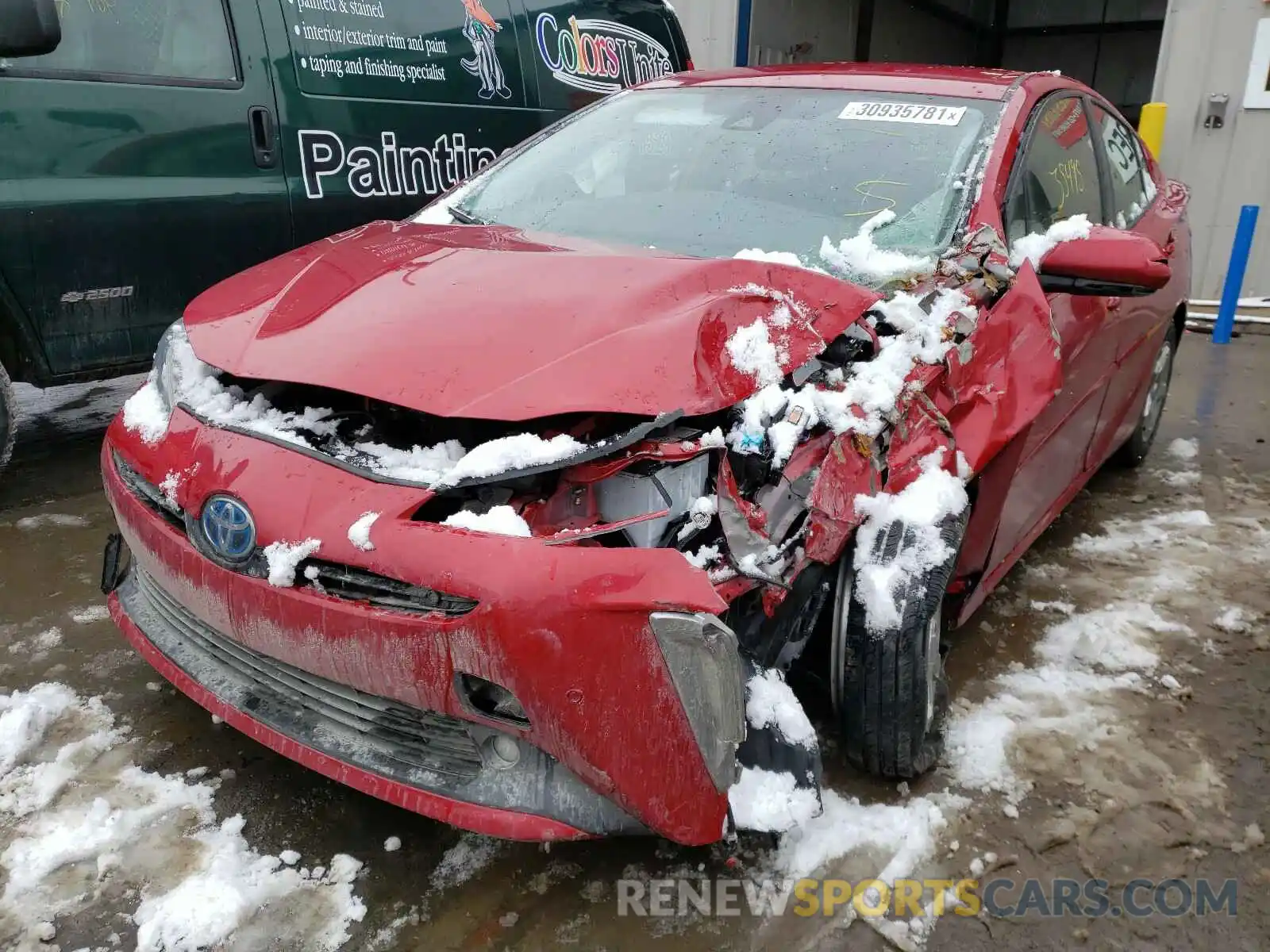 2 Photograph of a damaged car JTDL9RFU2L3018004 TOYOTA PRIUS 2020