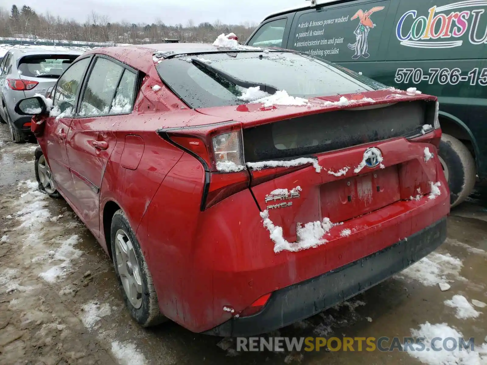 3 Photograph of a damaged car JTDL9RFU2L3018004 TOYOTA PRIUS 2020