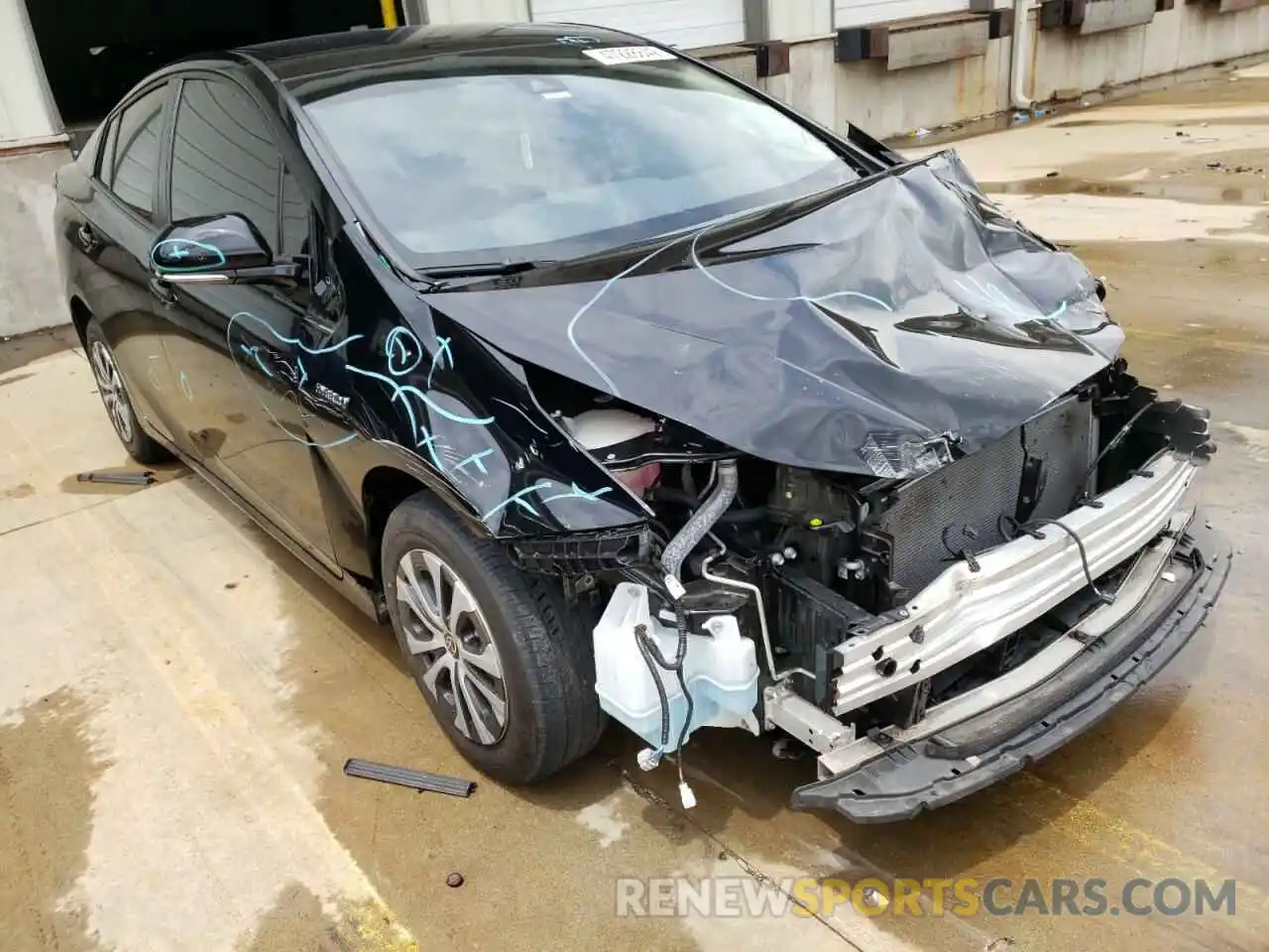 1 Photograph of a damaged car JTDL9RFU3L3013443 TOYOTA PRIUS 2020