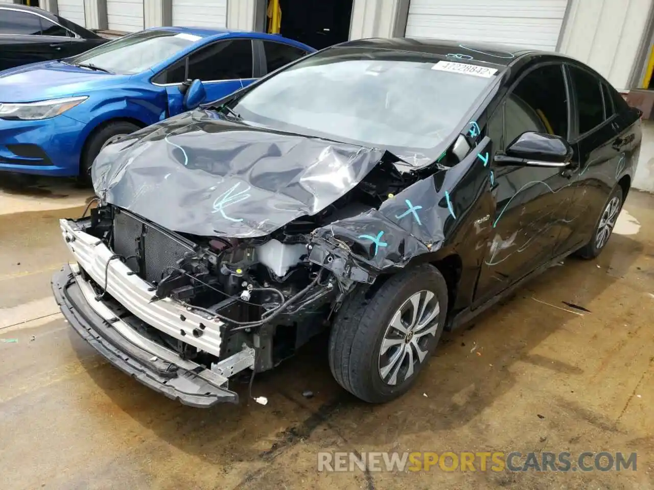 2 Photograph of a damaged car JTDL9RFU3L3013443 TOYOTA PRIUS 2020