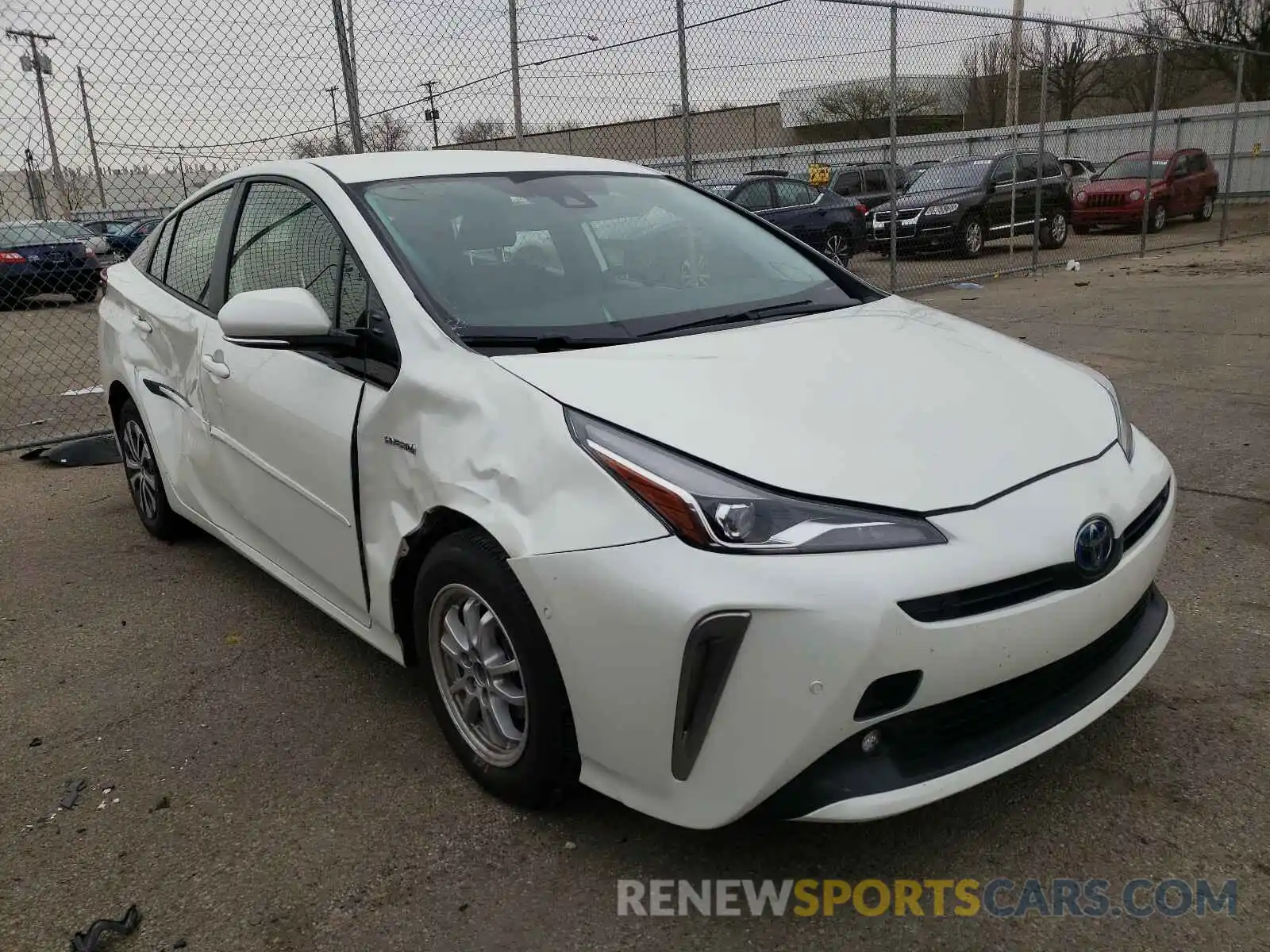 1 Фотография поврежденного автомобиля JTDL9RFU3L3014303 TOYOTA PRIUS 2020