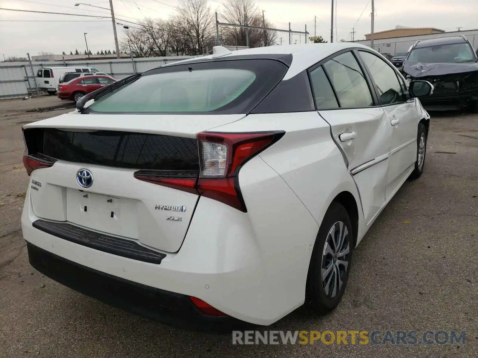 4 Photograph of a damaged car JTDL9RFU3L3014303 TOYOTA PRIUS 2020