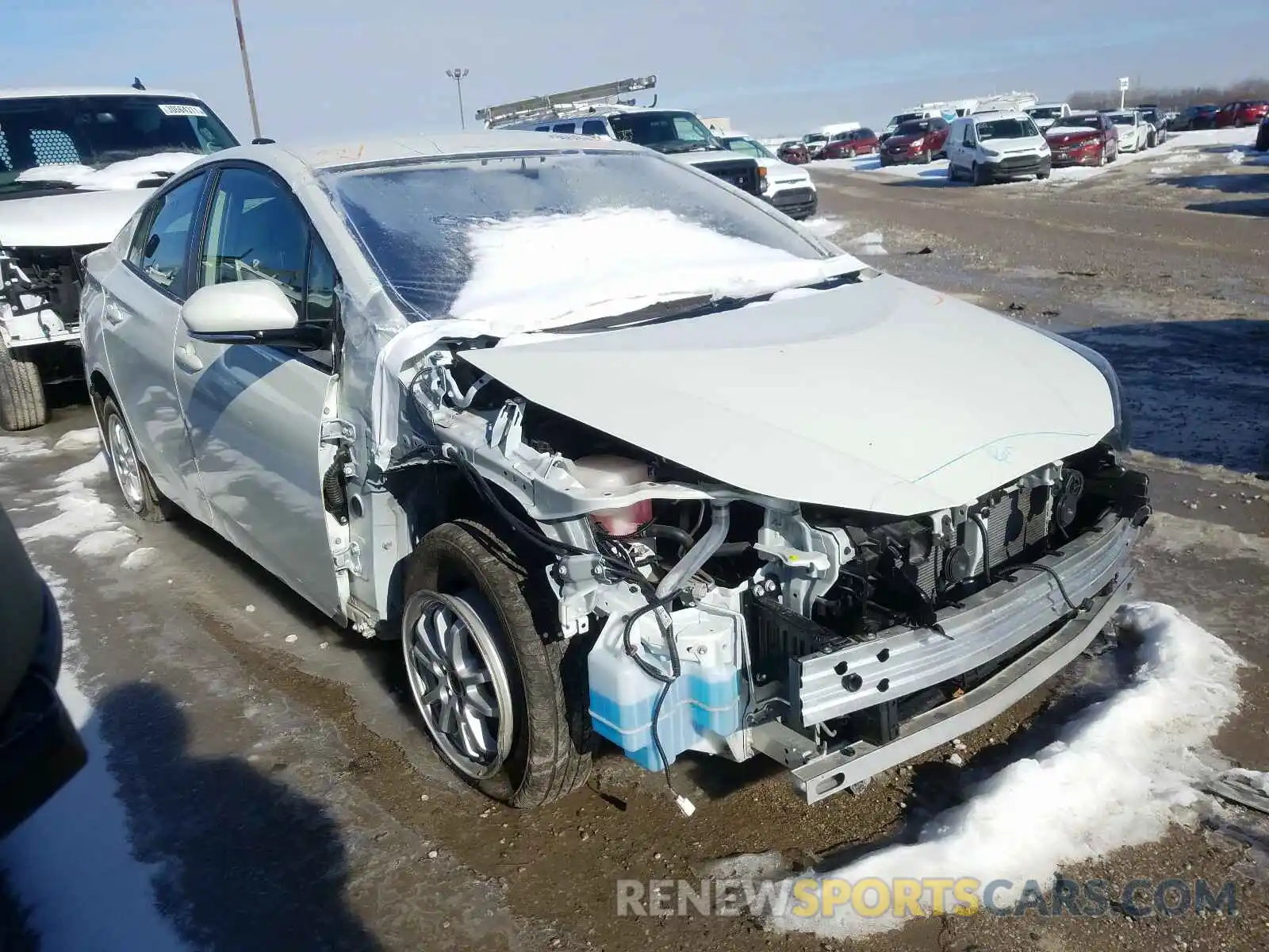 1 Photograph of a damaged car JTDL9RFU3L3015743 TOYOTA PRIUS 2020