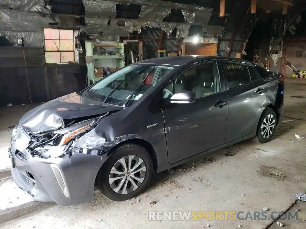 2 Photograph of a damaged car JTDL9RFU3L3015869 TOYOTA PRIUS 2020